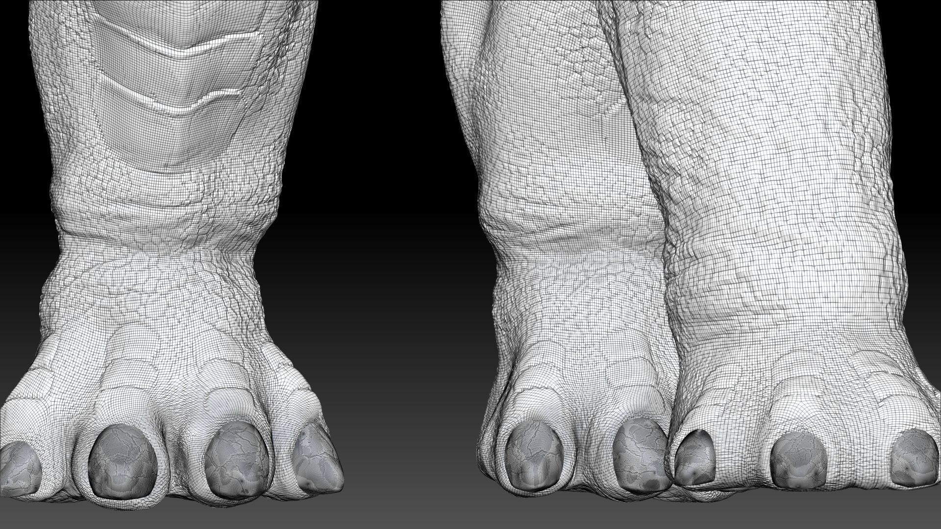 Dinosaur Stegosaurus Sculpt Project 3D model_16