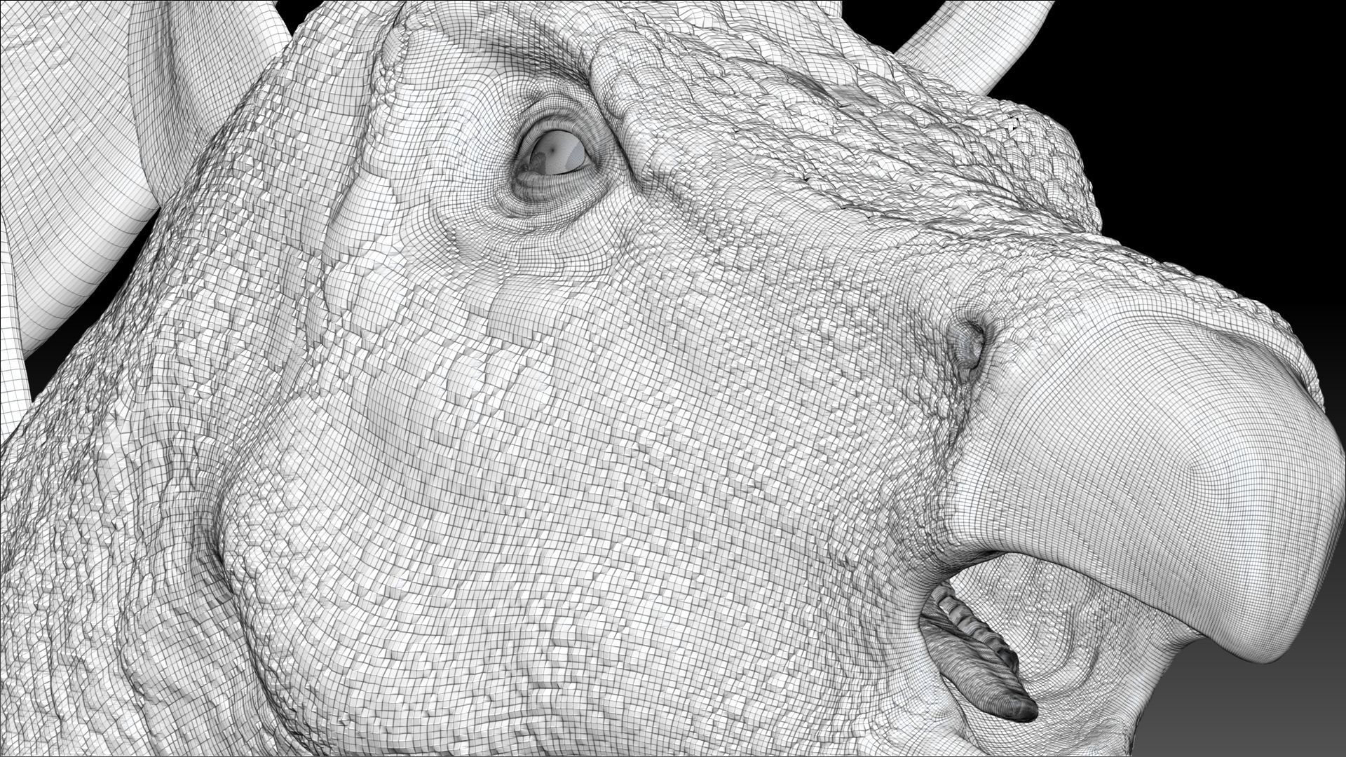 Dinosaur Stegosaurus Sculpt Project 3D model_14