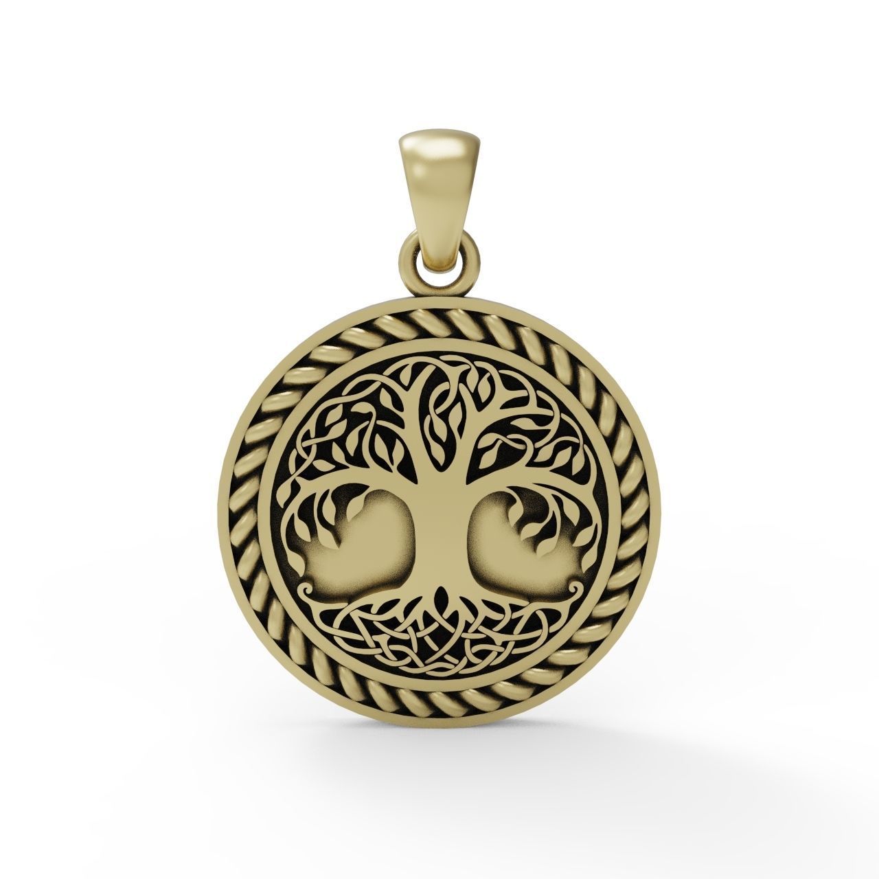 Tree of life pendant rope model 3D print model_1
