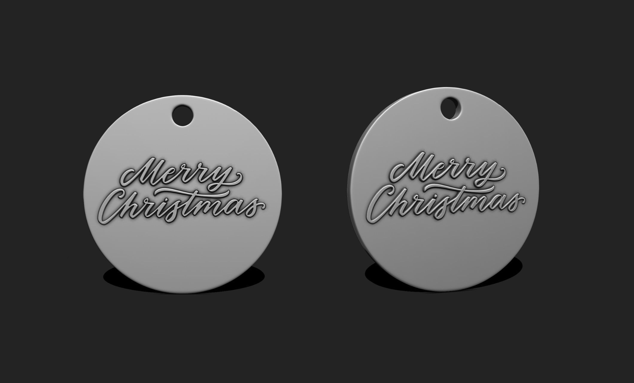 Christmas Ornament - Pendant -  Christmas Tree  - Decor - 01 3D print model_7