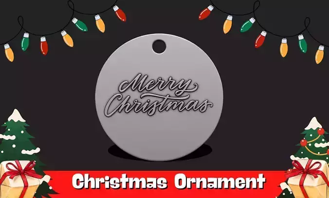 Christmas Ornament - Pendant -  Christmas Tree  - Decor - 01 3D print model