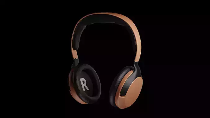 Headphones Overhead 3D model