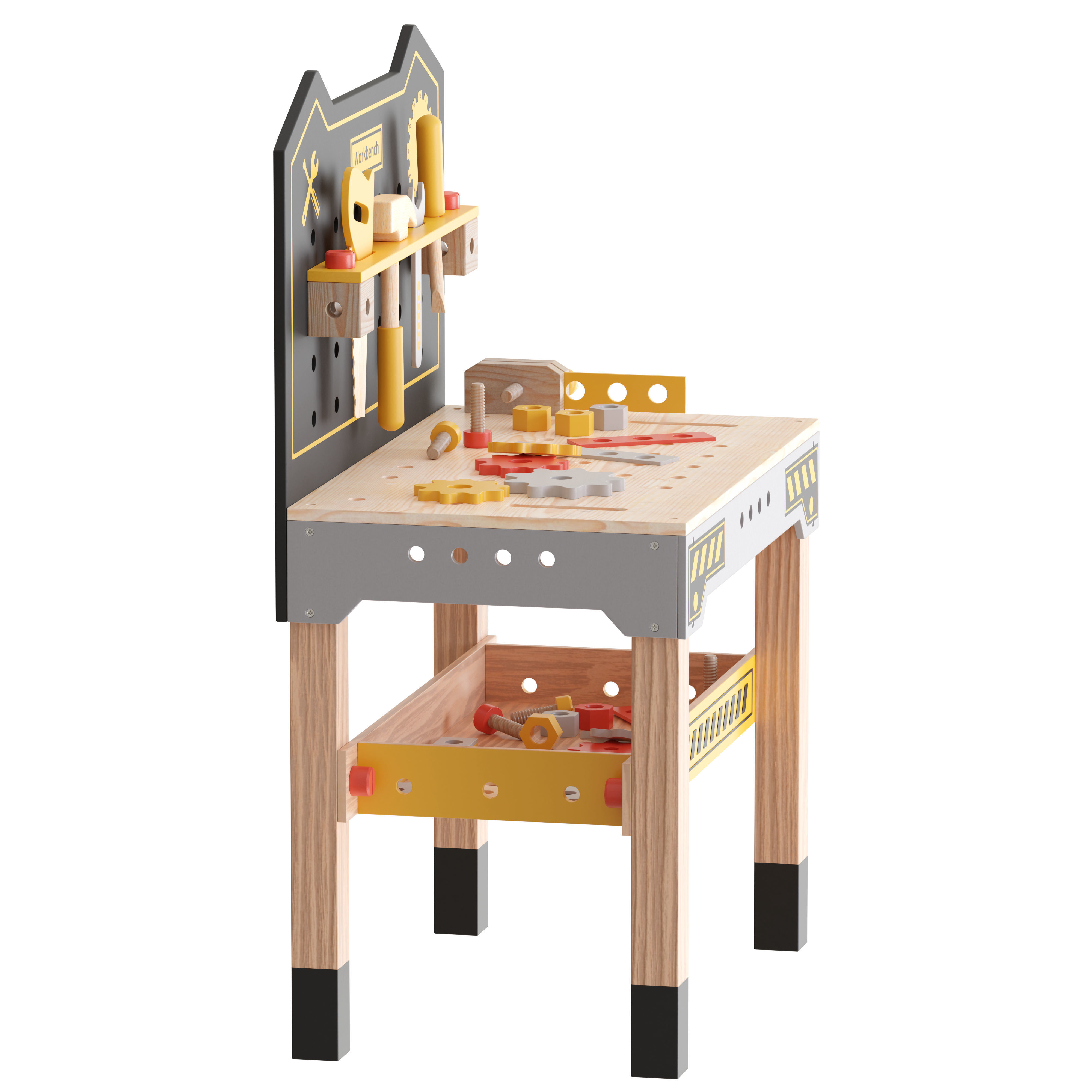 ROBUD Wooden Tool and Woomax Wooden ToolBox 3D Model Collection_10