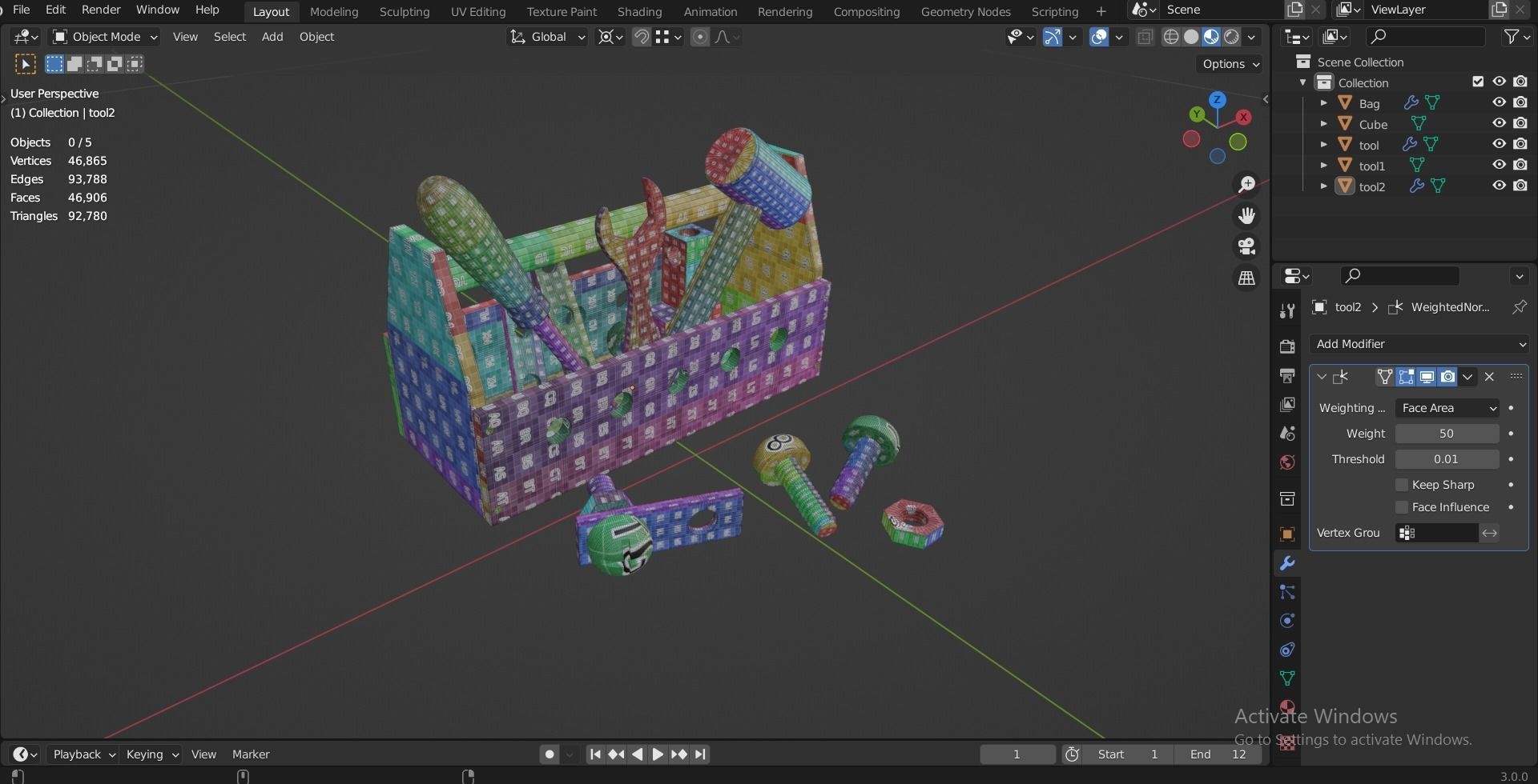 ROBUD Wooden Tool and Woomax Wooden ToolBox 3D Model Collection_35