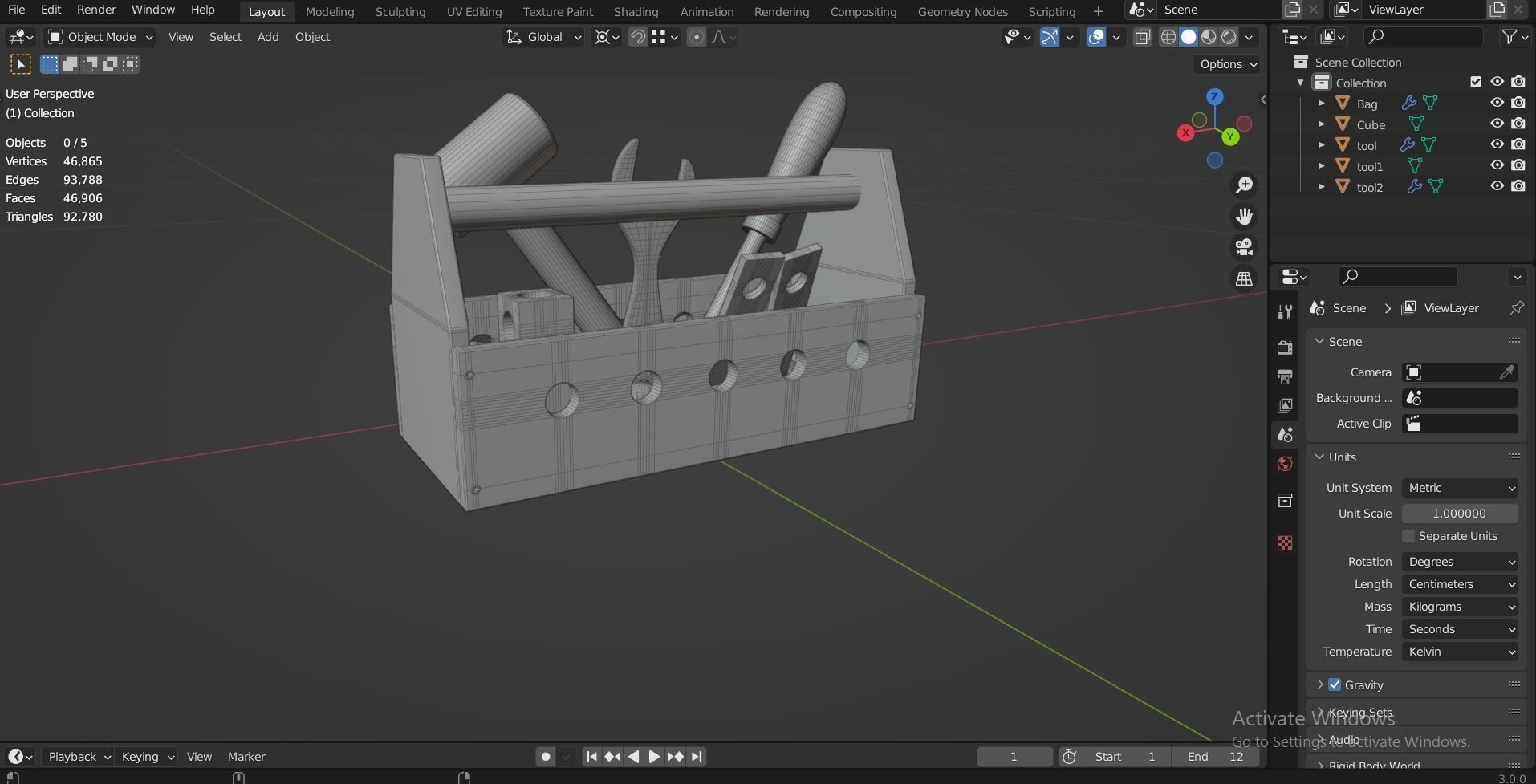 ROBUD Wooden Tool and Woomax Wooden ToolBox 3D Model Collection_29
