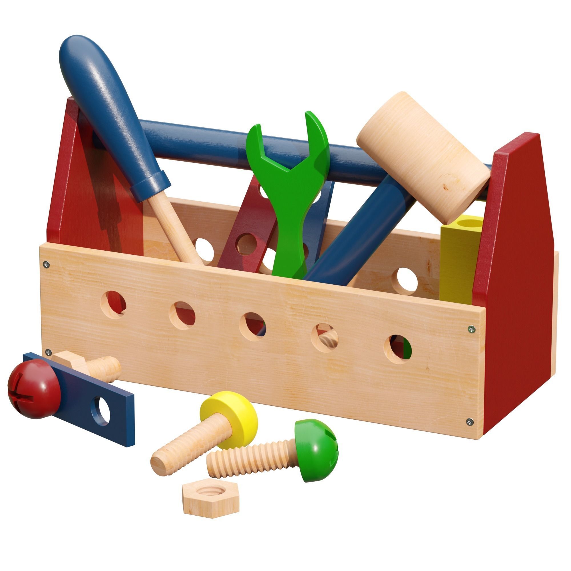 ROBUD Wooden Tool and Woomax Wooden ToolBox 3D Model Collection_26