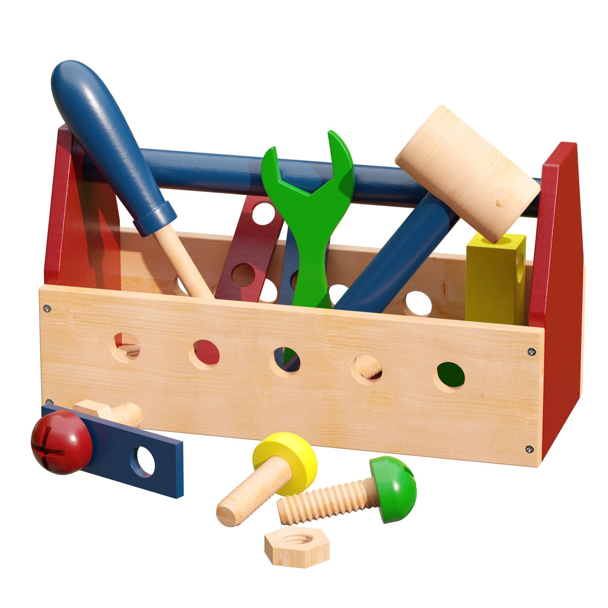 ROBUD Wooden Tool and Woomax Wooden ToolBox 3D Model Collection_23