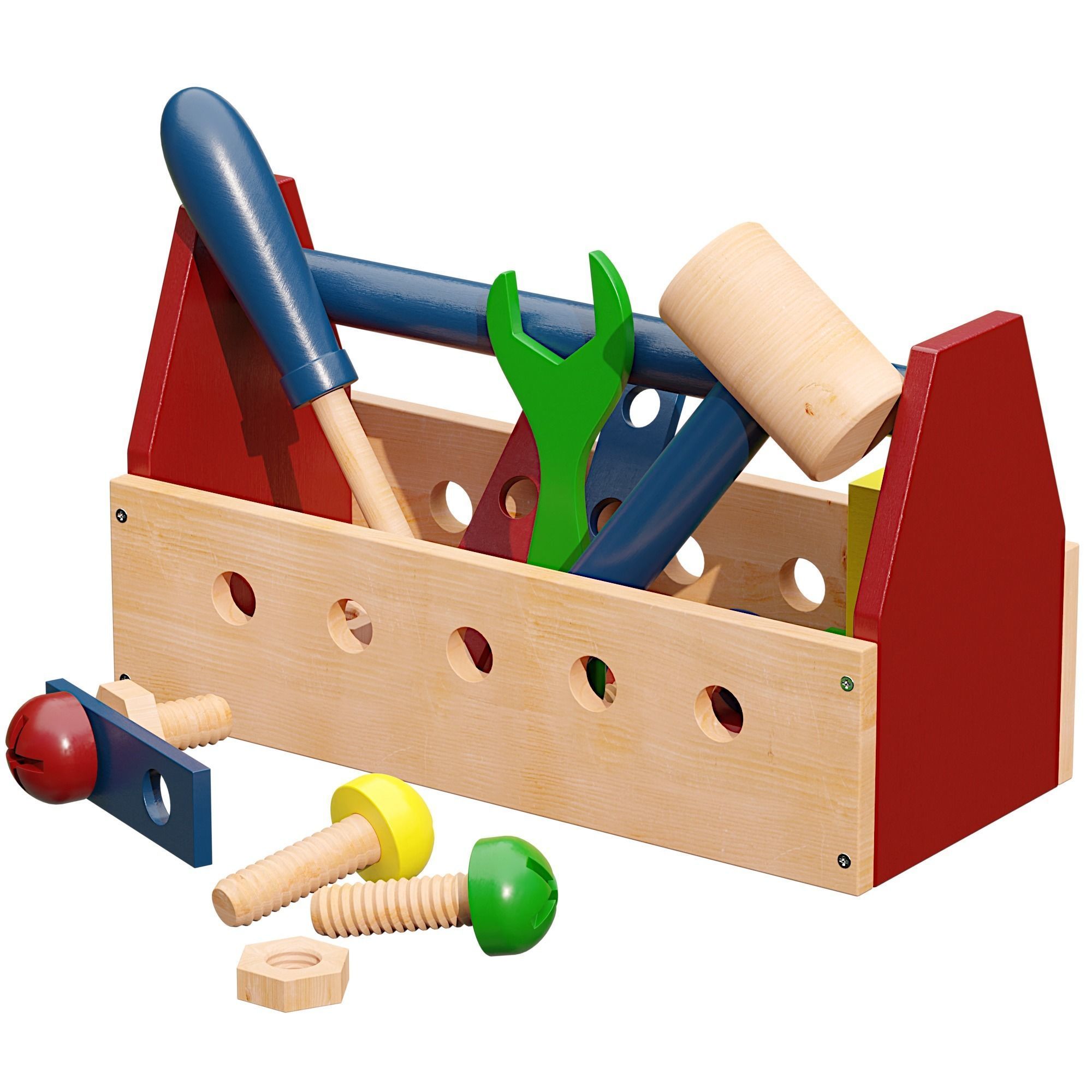 ROBUD Wooden Tool and Woomax Wooden ToolBox 3D Model Collection_21