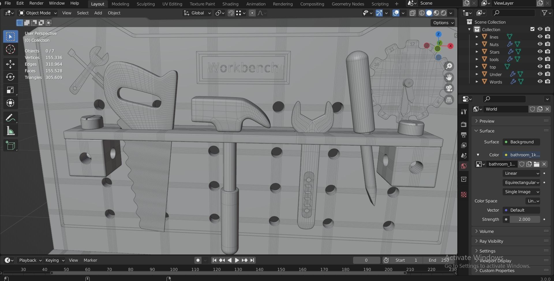ROBUD Wooden Tool and Woomax Wooden ToolBox 3D Model Collection_16