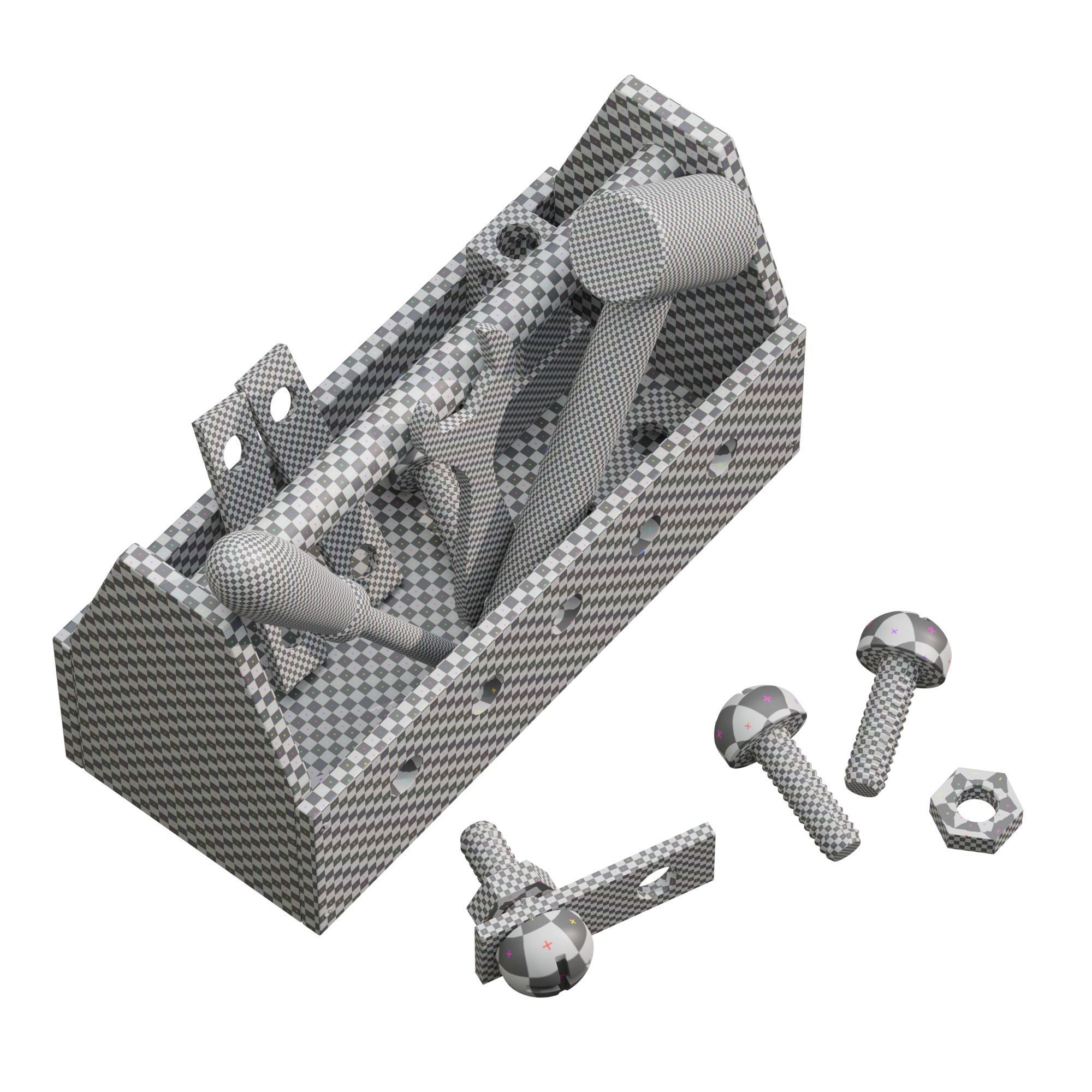 ROBUD Wooden Tool and Woomax Wooden ToolBox 3D Model Collection_27