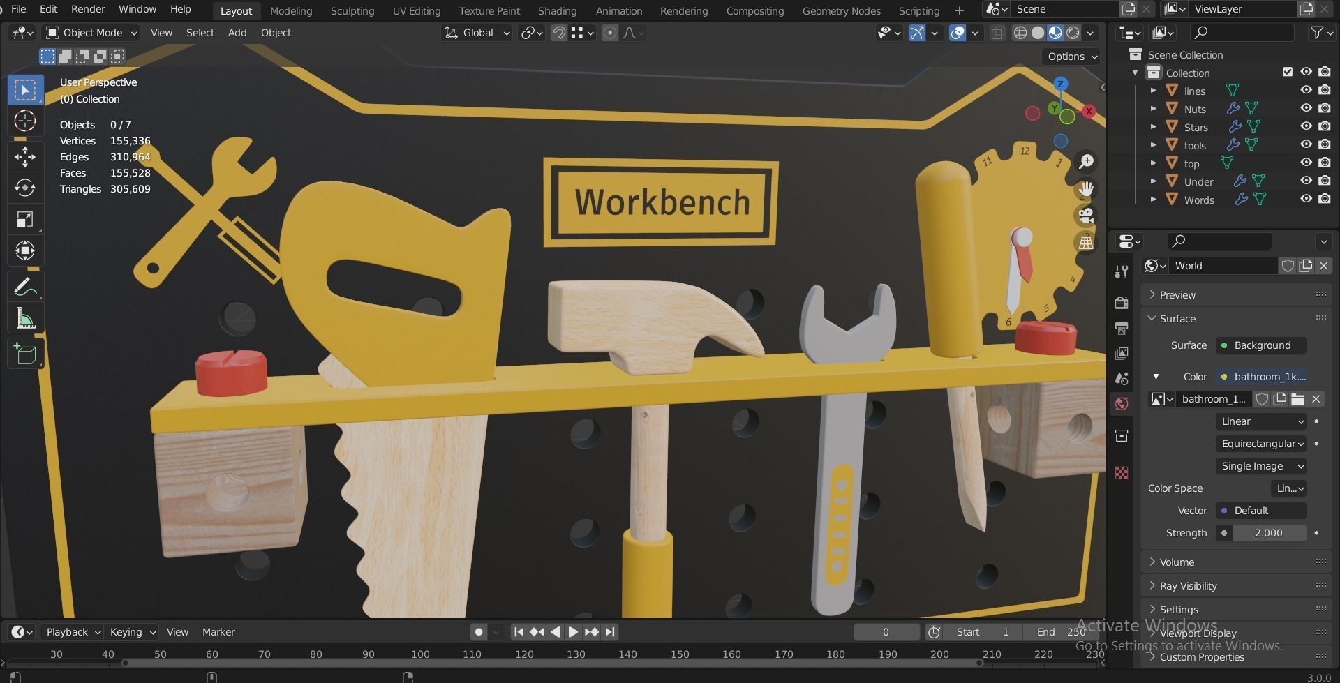 ROBUD Wooden Tool and Woomax Wooden ToolBox 3D Model Collection_18