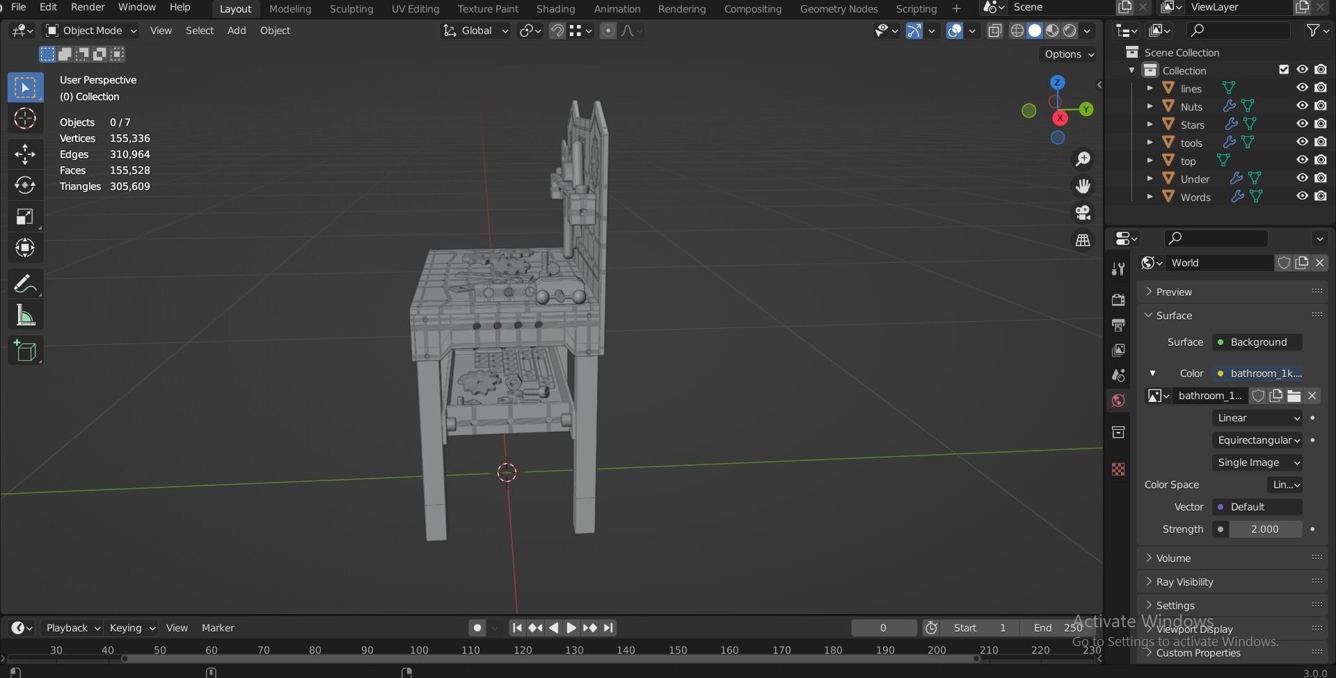 ROBUD Wooden Tool and Woomax Wooden ToolBox 3D Model Collection_14