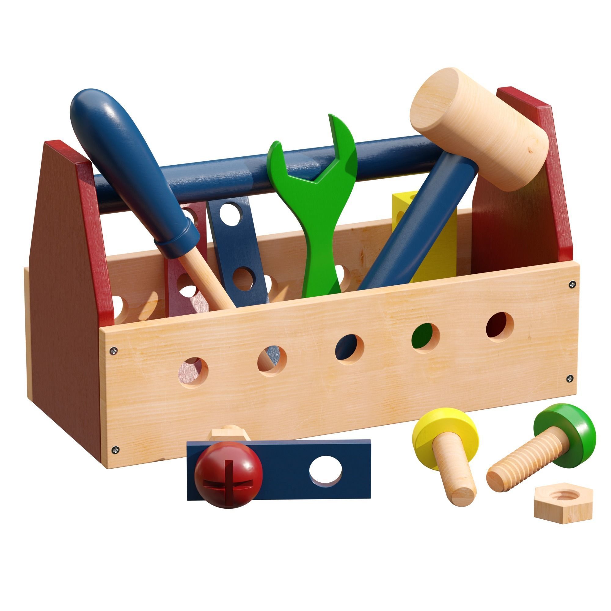 ROBUD Wooden Tool and Woomax Wooden ToolBox 3D Model Collection_19