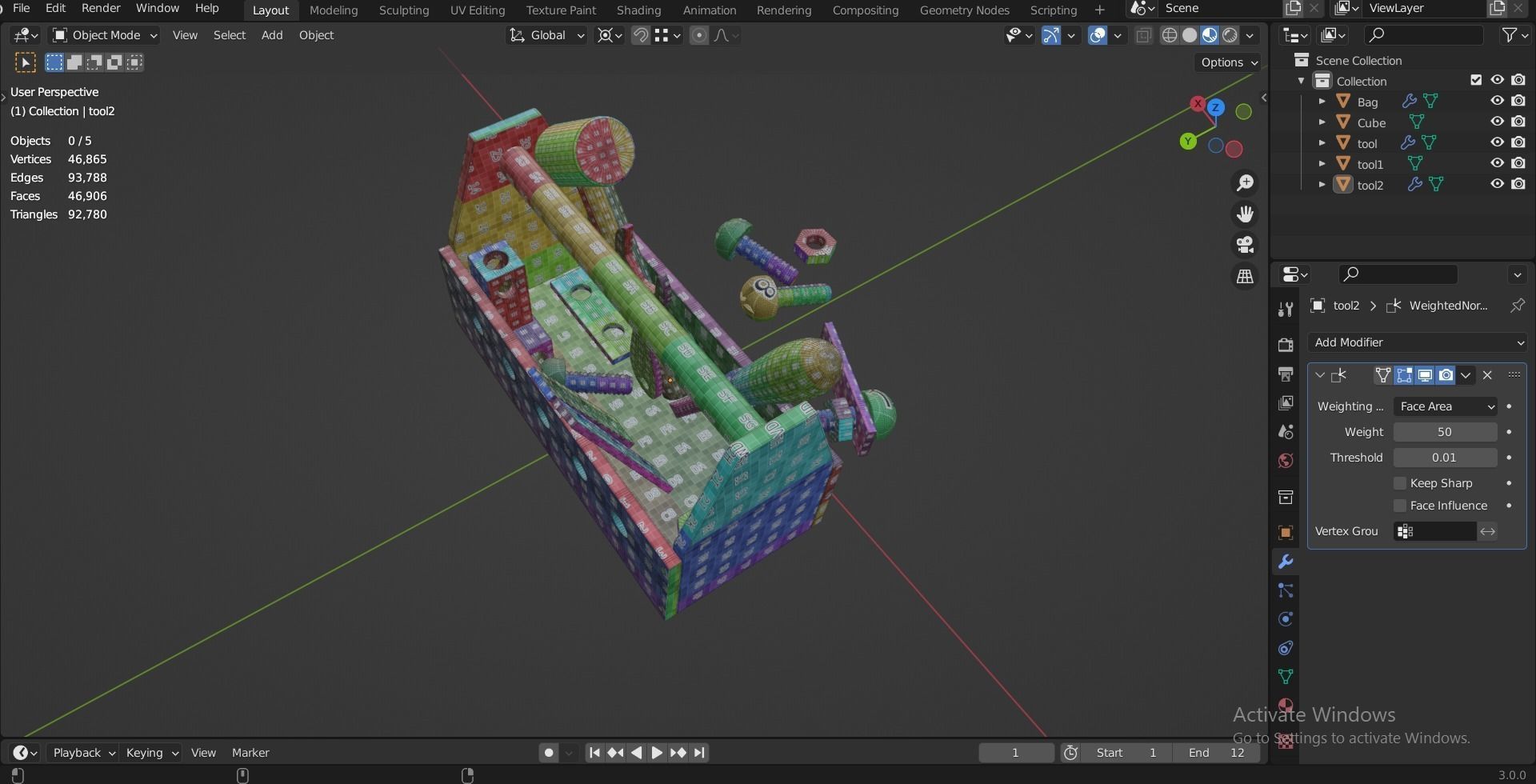 ROBUD Wooden Tool and Woomax Wooden ToolBox 3D Model Collection_33