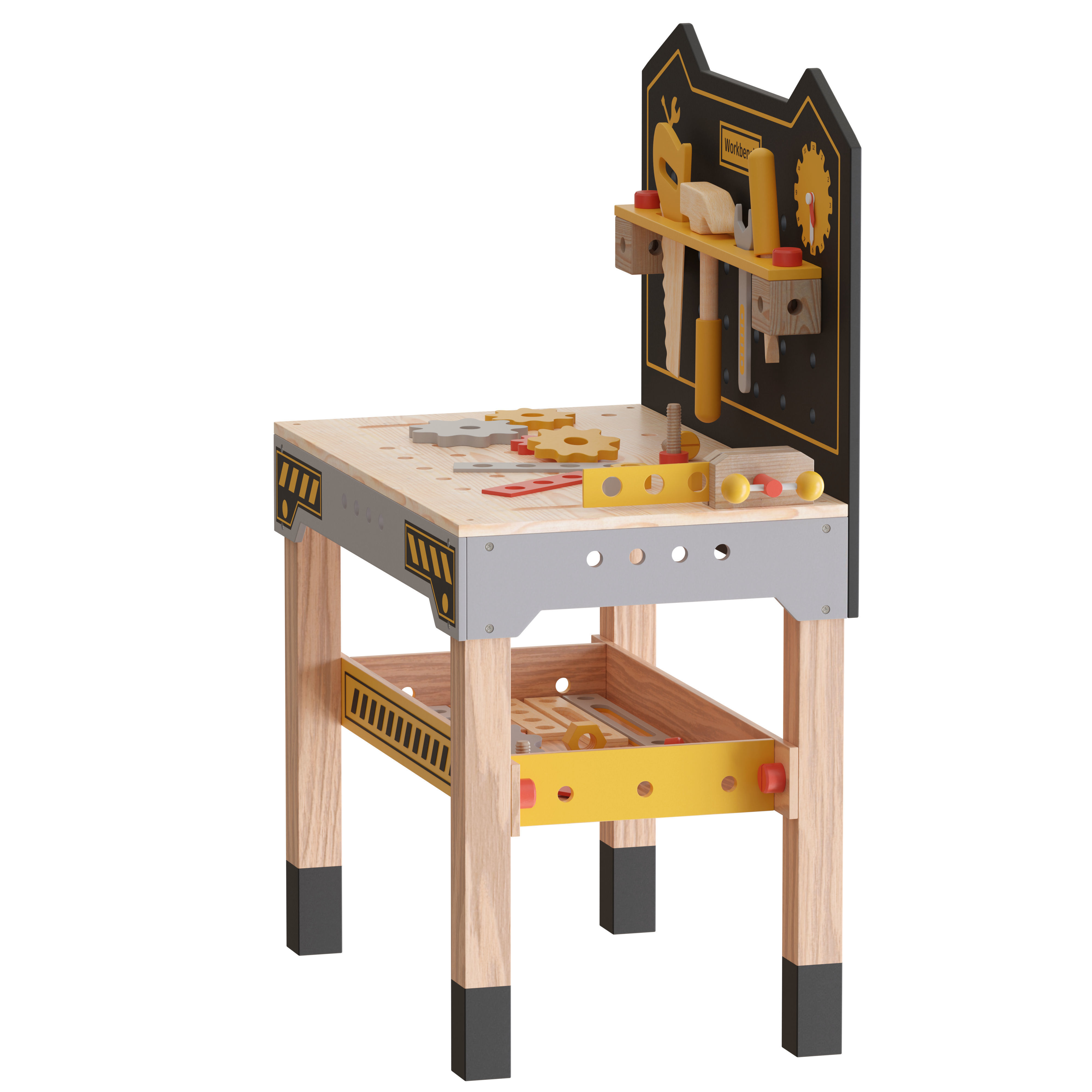 ROBUD Wooden Tool and Woomax Wooden ToolBox 3D Model Collection_11