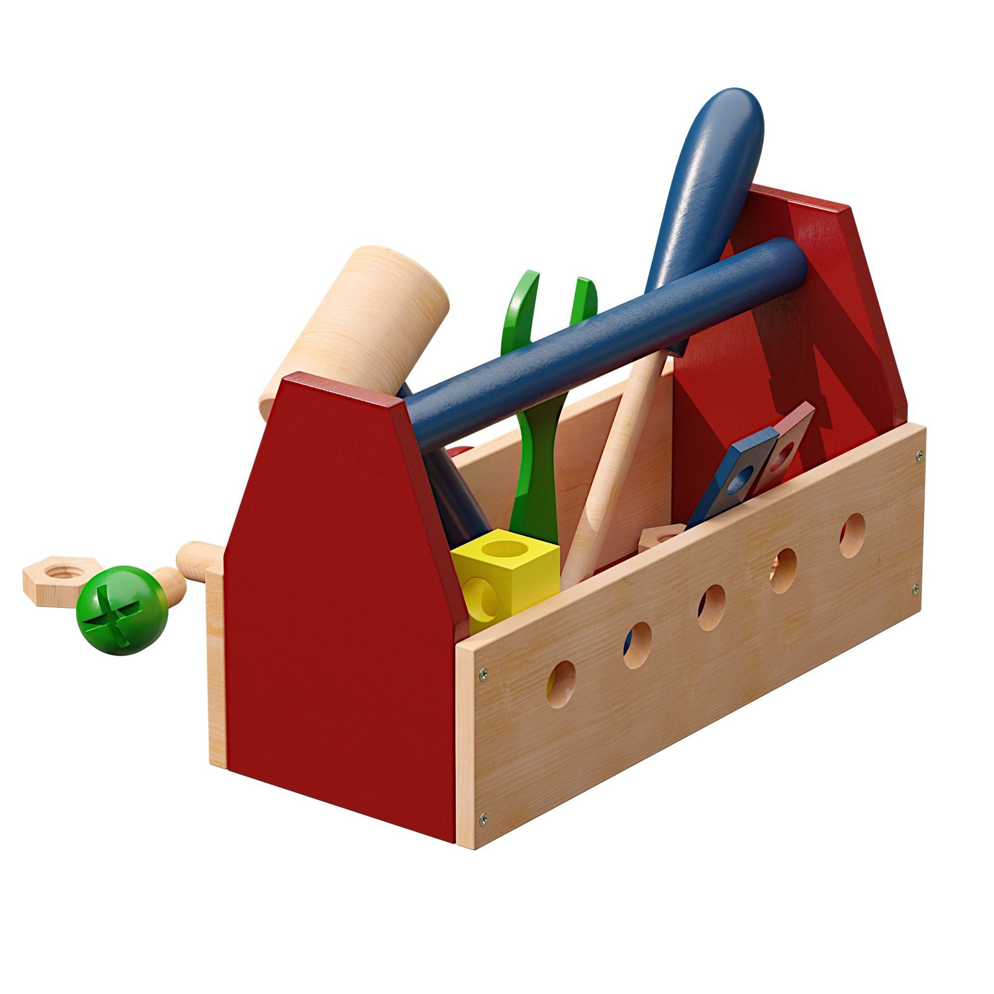 ROBUD Wooden Tool and Woomax Wooden ToolBox 3D Model Collection_22