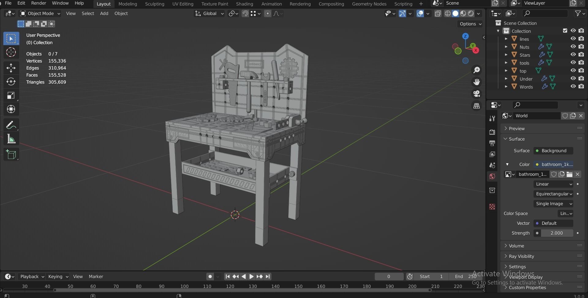 ROBUD Wooden Tool and Woomax Wooden ToolBox 3D Model Collection_13