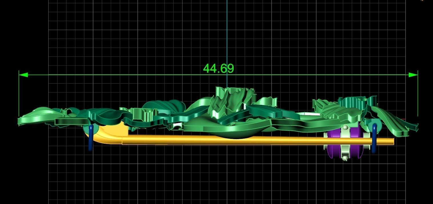 vintage brooch flower orchid 766 3D print model_8