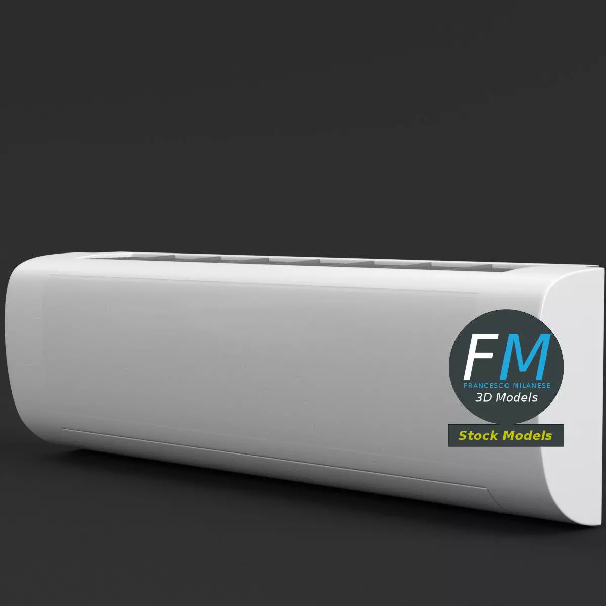 Air conditioner internal unit 3D model_0