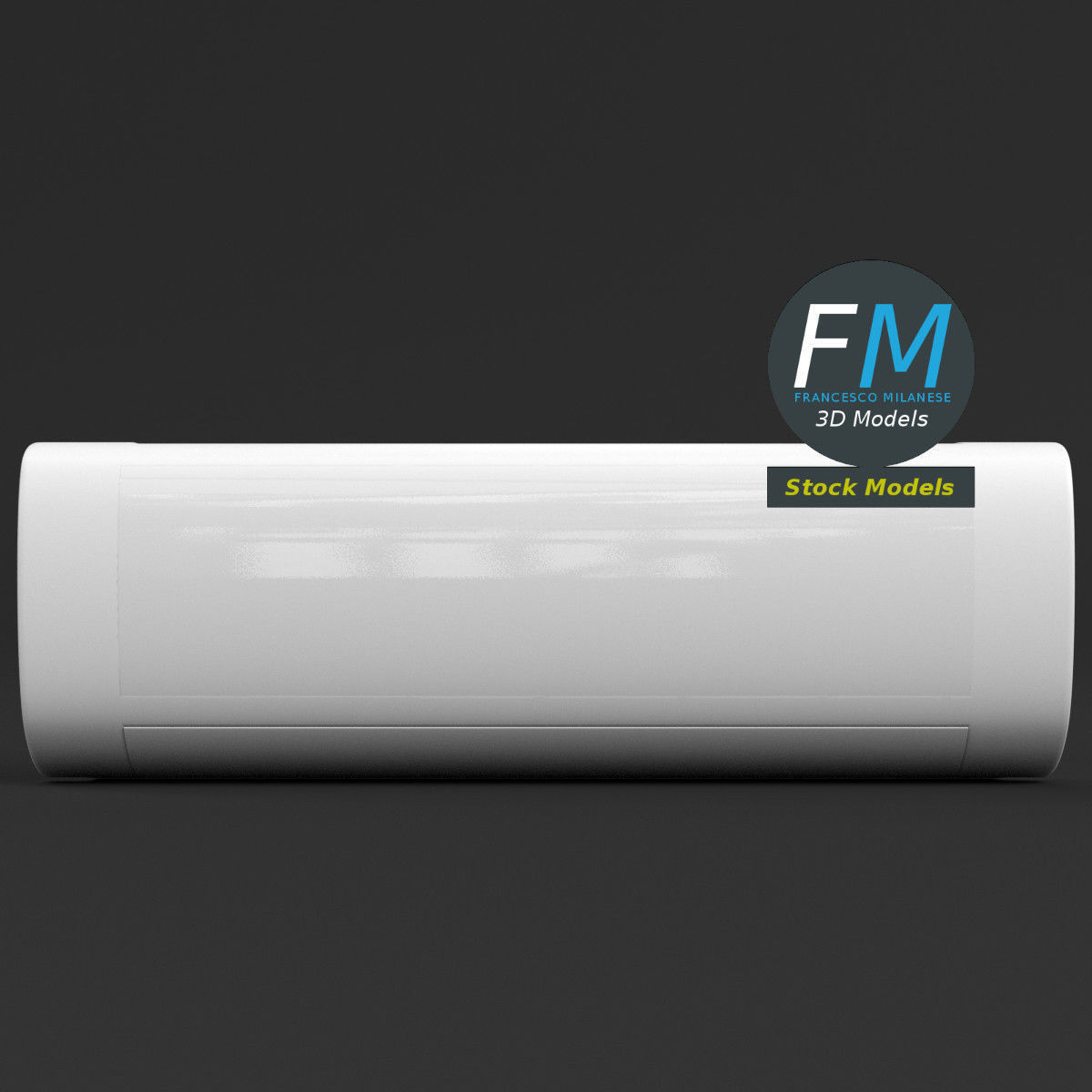 Air conditioner internal unit 3D model_3