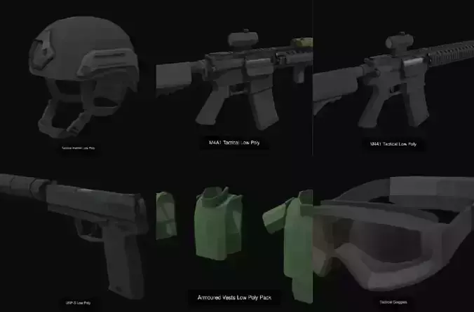 Tactical Pack 1 3D Model Collection