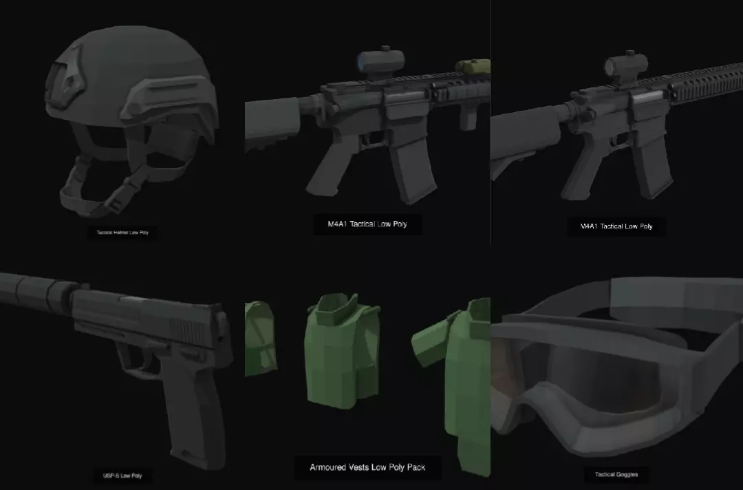 Tactical Pack 1 3D Model Collection_0