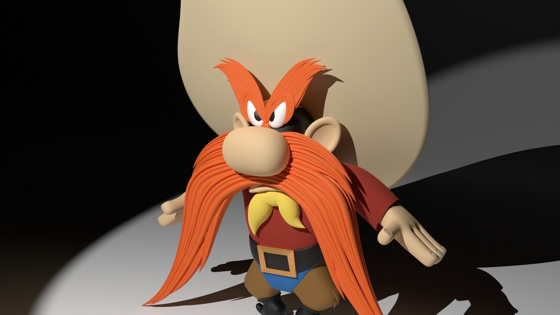 Yosemite Sam 3D model_1