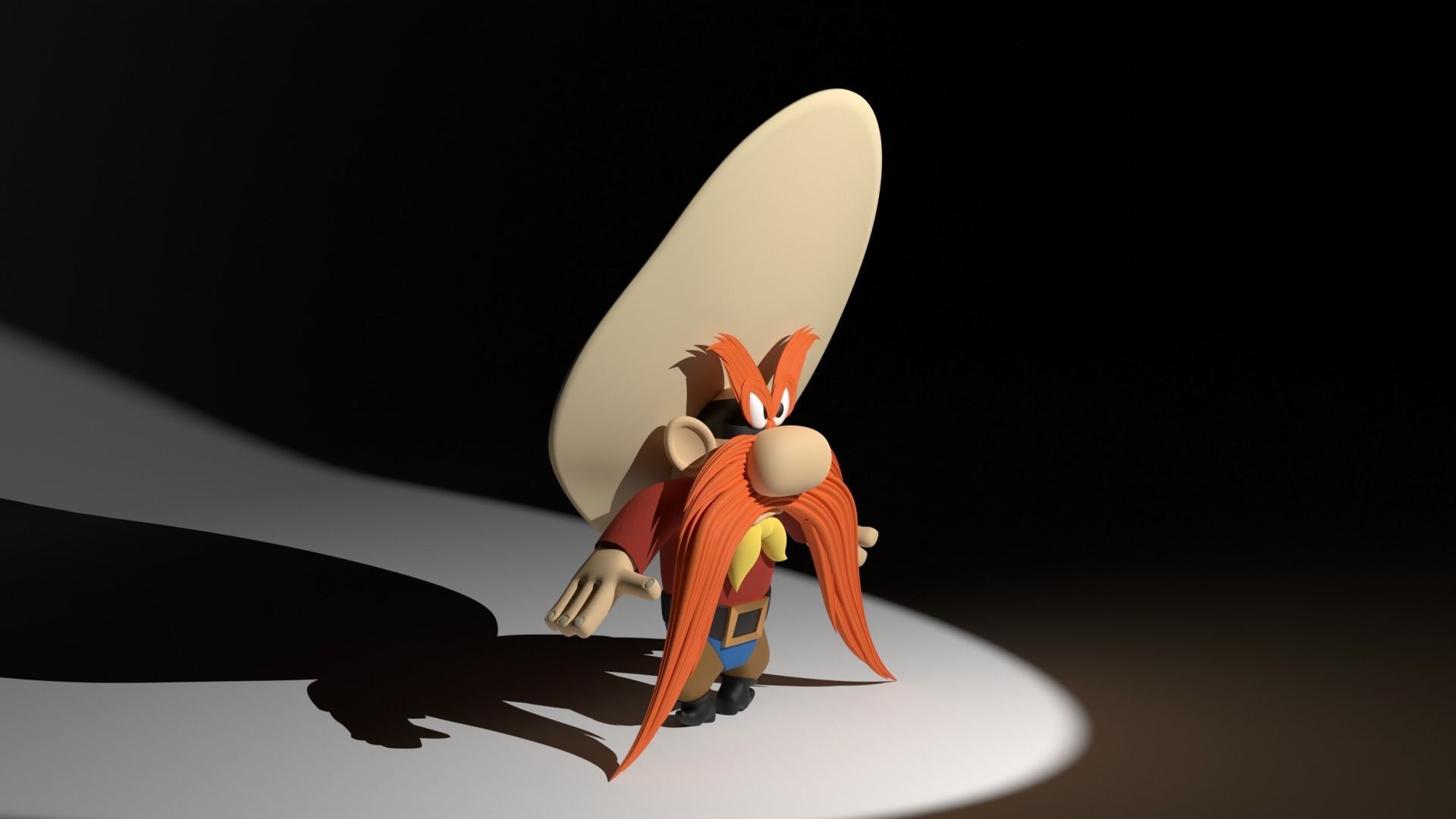 Yosemite Sam 3D model_4