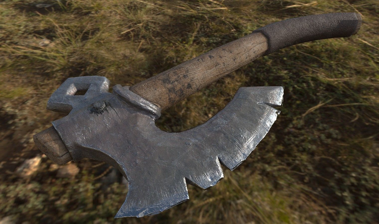 Axe old 3D model_1