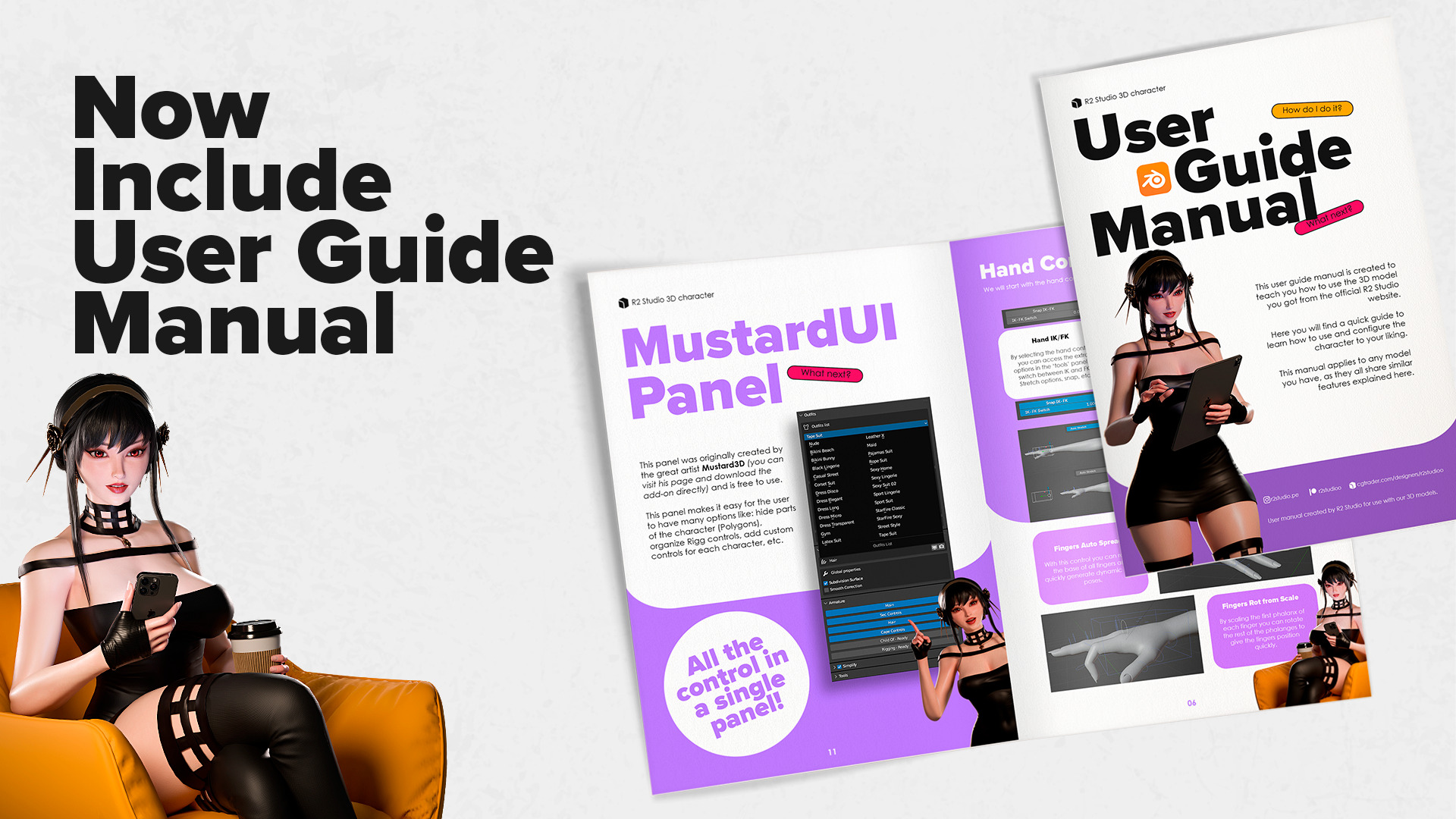 Lucy Cyberpunk Edgerunner  - Game Ready 3D model - UE5 Low-poly 3D model_2