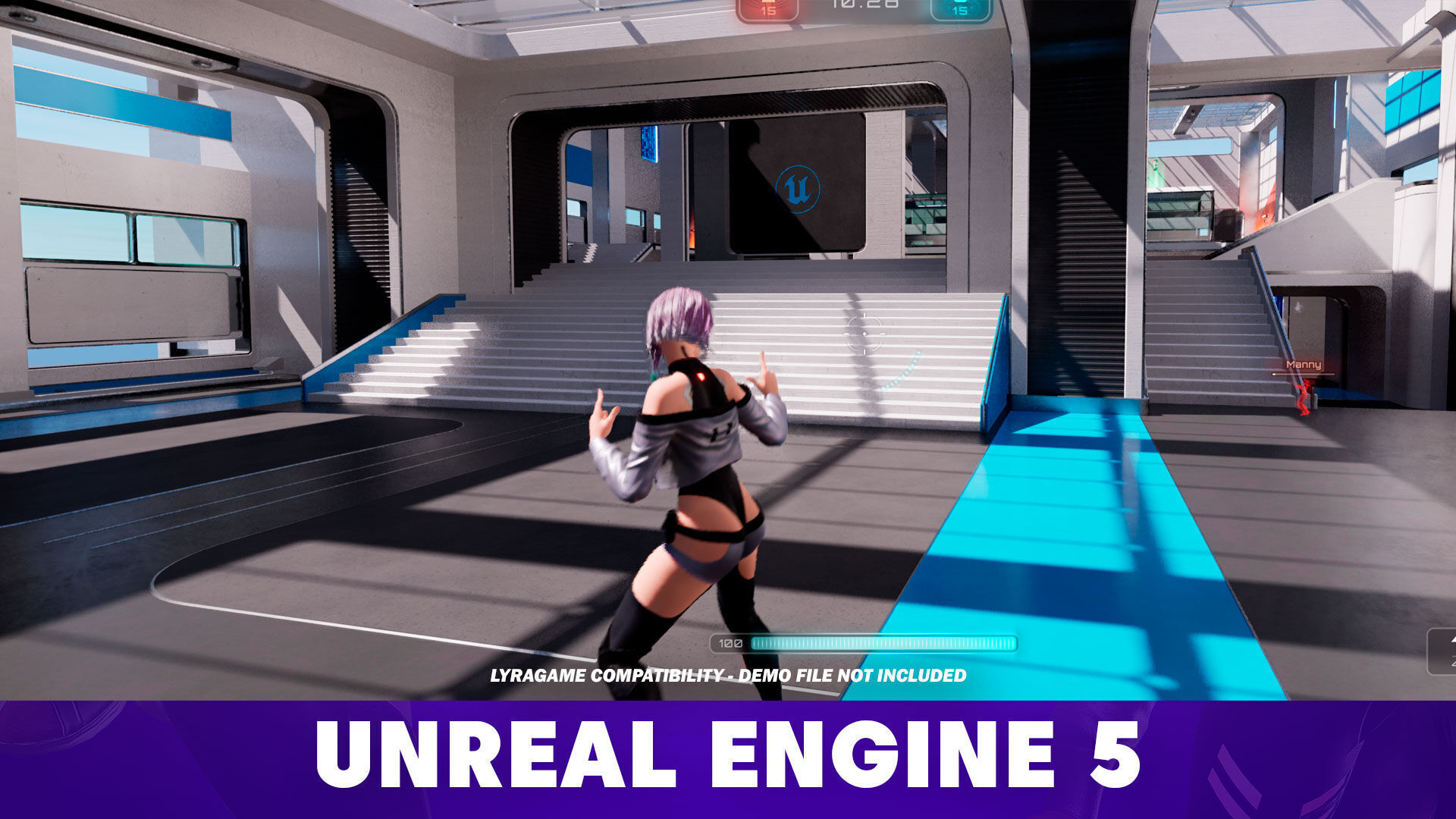 Lucy Cyberpunk Edgerunner  - Game Ready 3D model - UE5 Low-poly 3D model_18