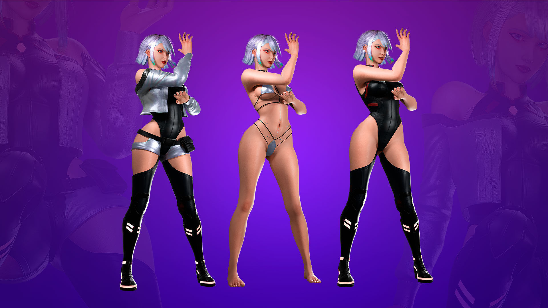 Lucy Cyberpunk Edgerunner  - Game Ready 3D model - UE5 Low-poly 3D model_4