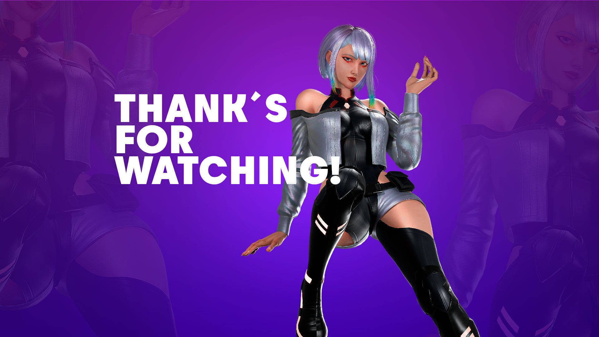 Lucy Cyberpunk Edgerunner  - Game Ready 3D model - UE5 Low-poly 3D model_20