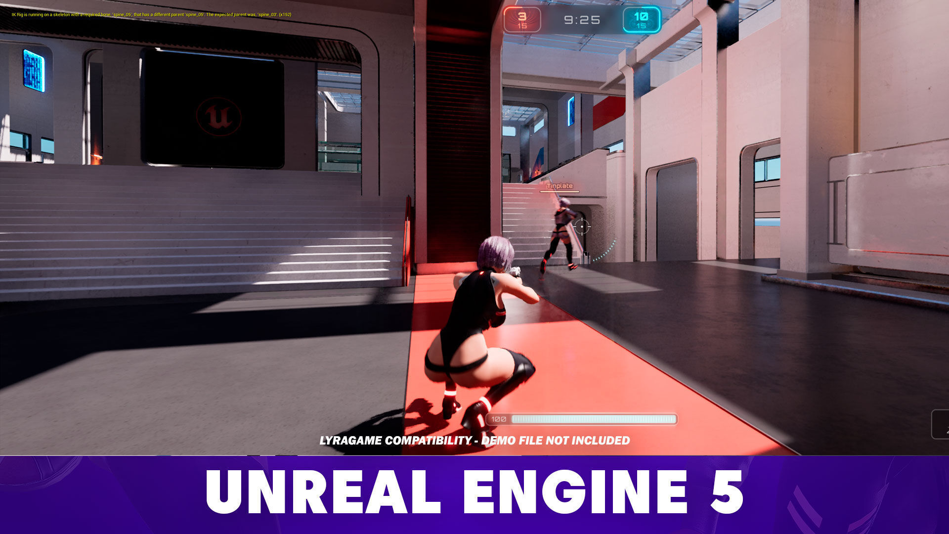 Lucy Cyberpunk Edgerunner  - Game Ready 3D model - UE5 Low-poly 3D model_16