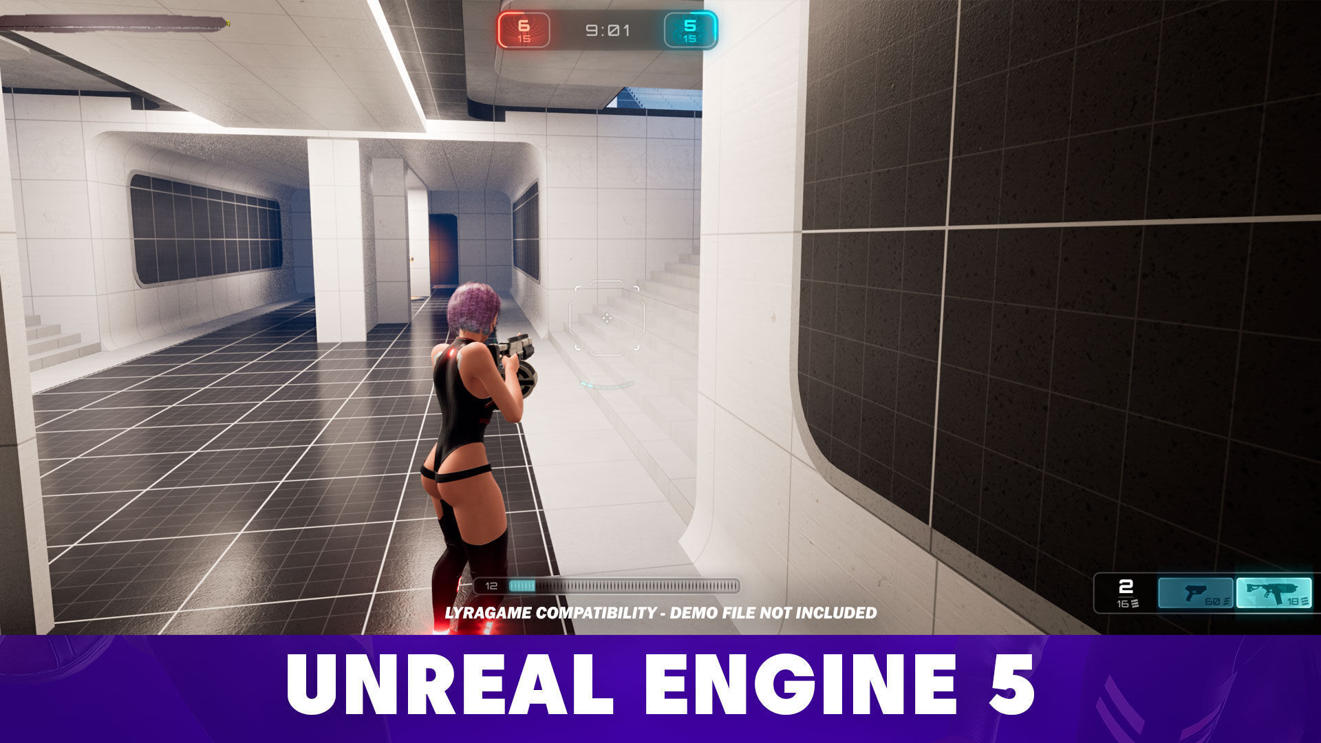 Lucy Cyberpunk Edgerunner  - Game Ready 3D model - UE5 Low-poly 3D model_19