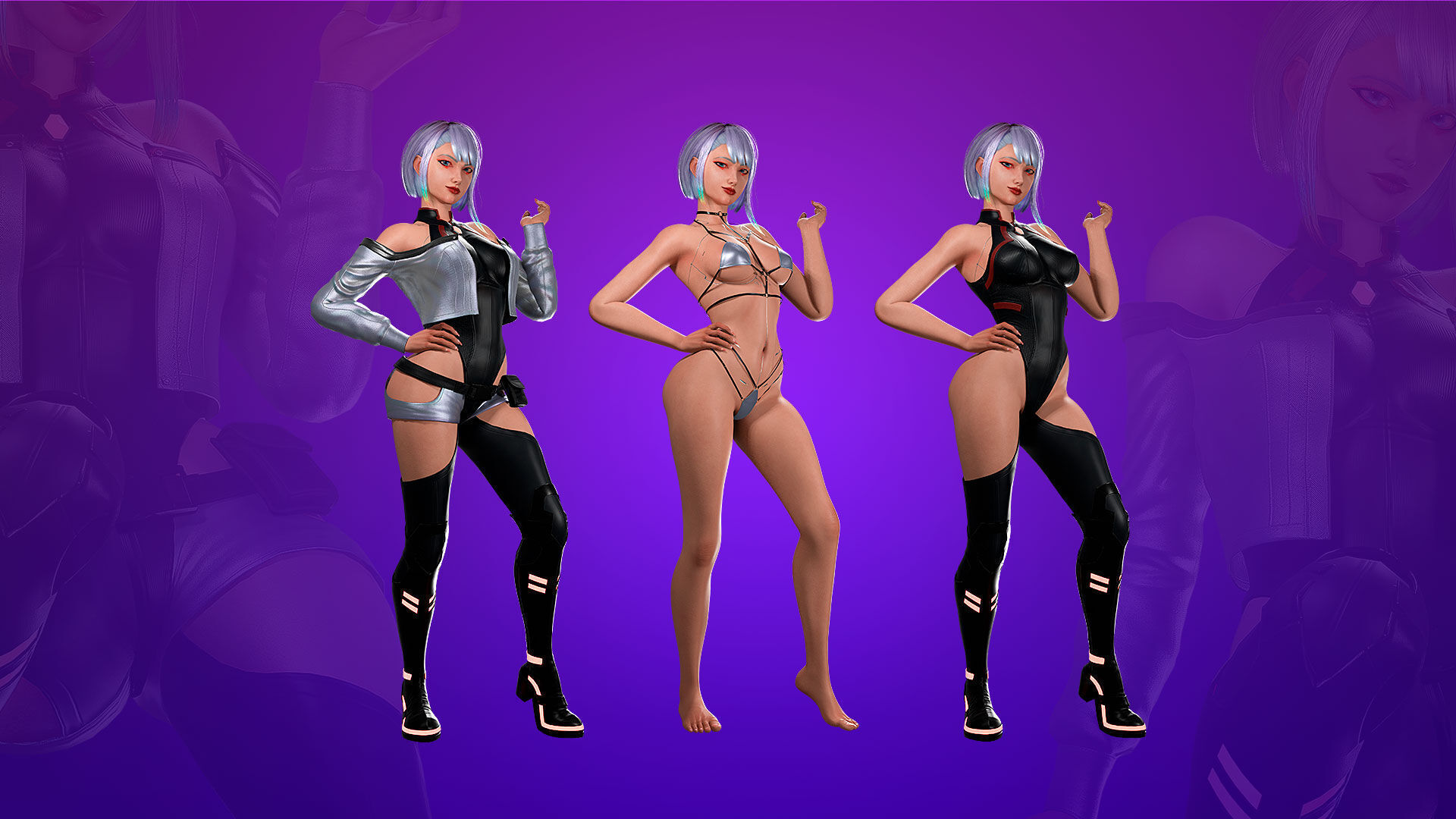 Lucy Cyberpunk Edgerunner  - Game Ready 3D model - UE5 Low-poly 3D model_6