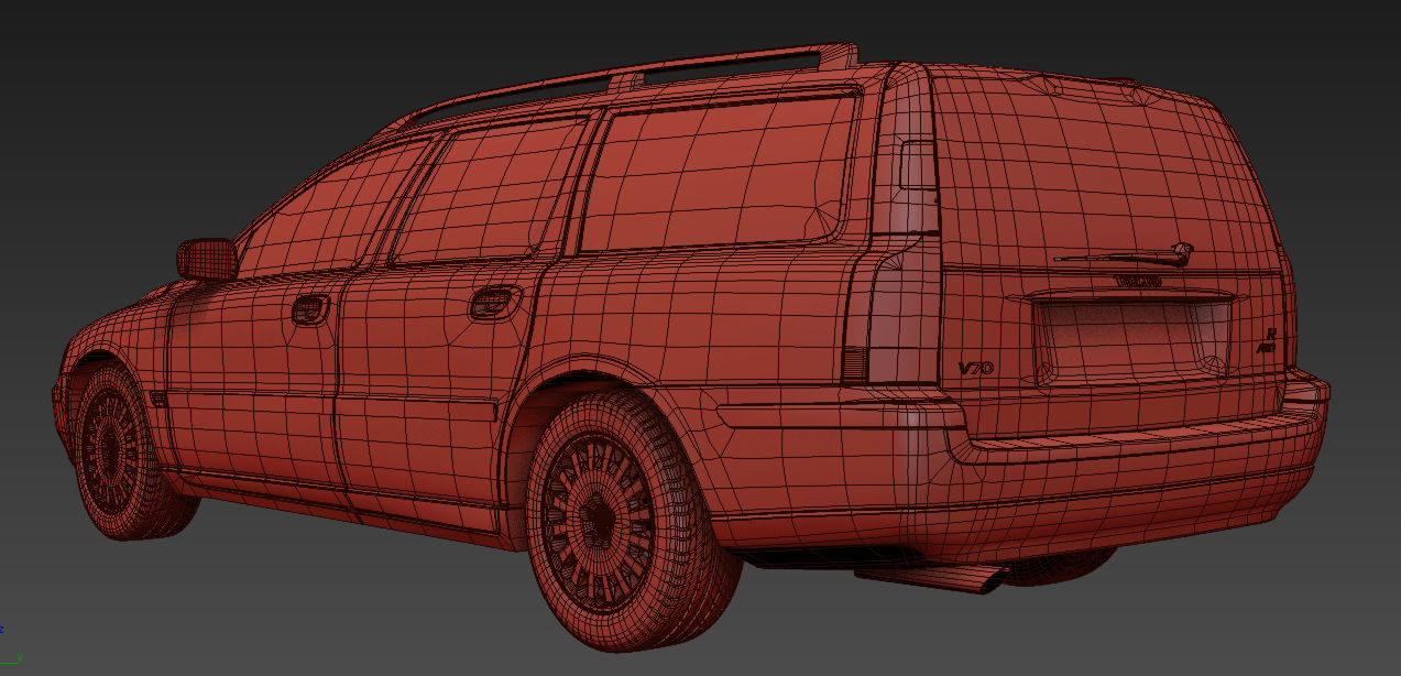 Volvo V70 3D model_12