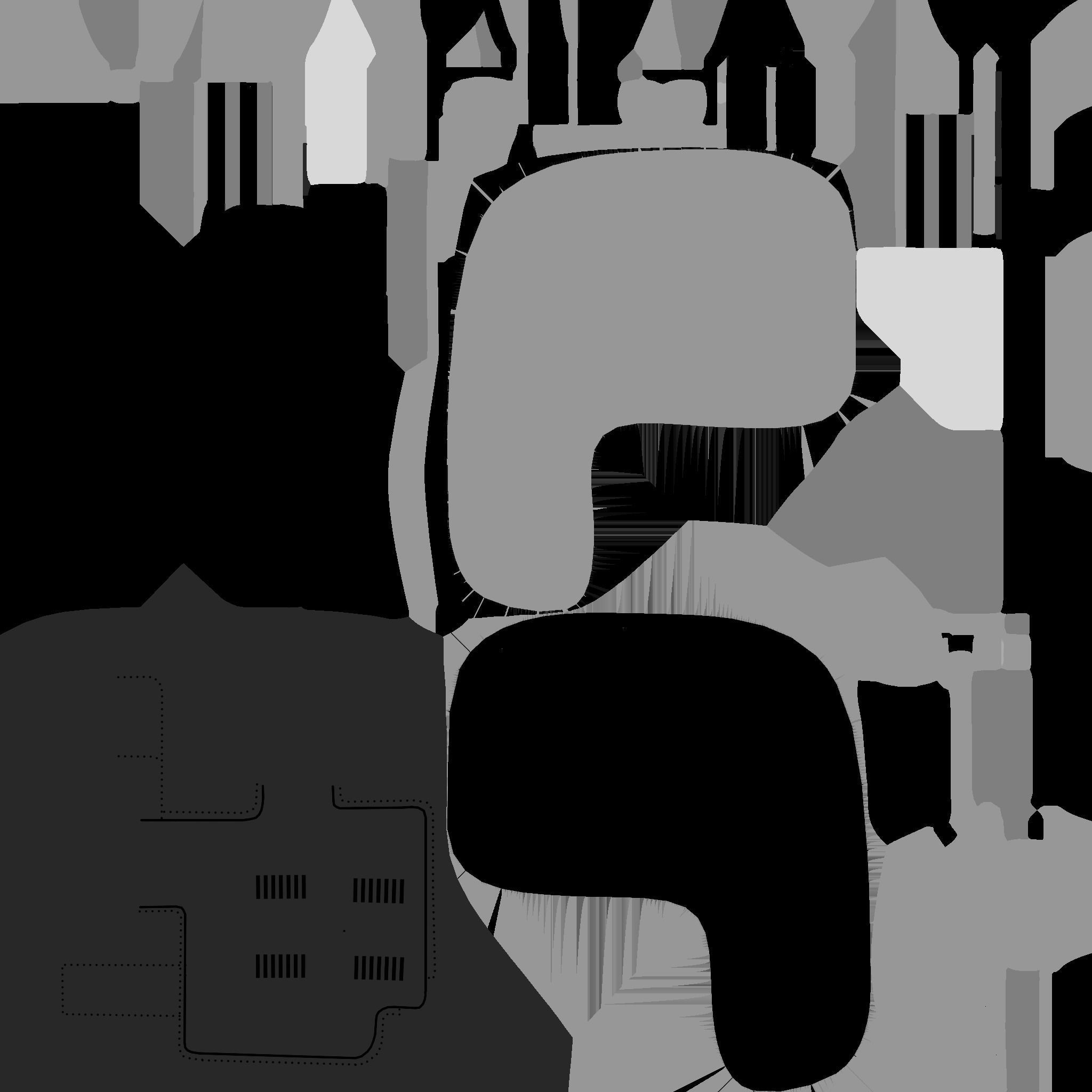 SciFi Gas Station A02 White Gray - Sci Fi Exterior Design Low-poly 3D model_26