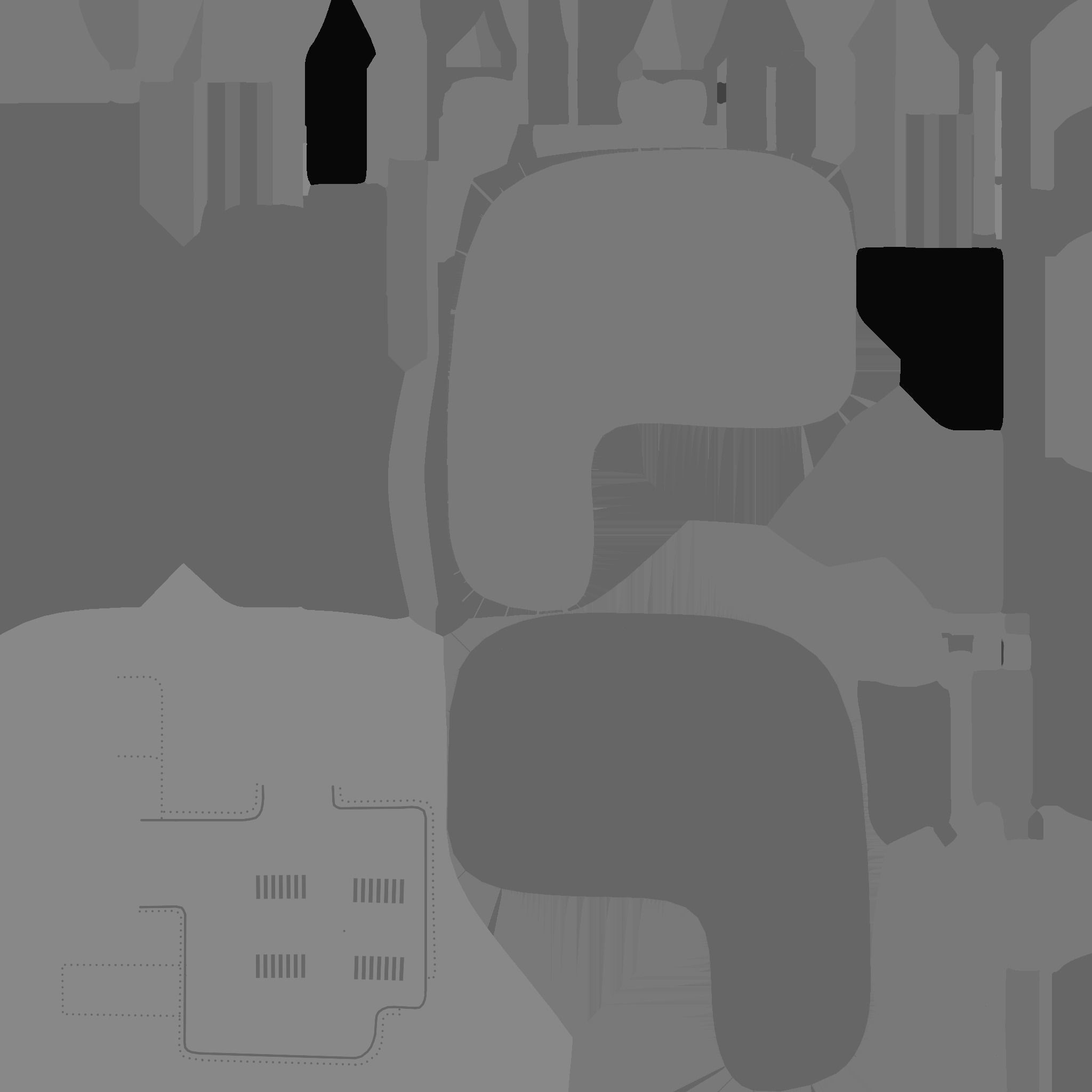 SciFi Gas Station A02 White Gray - Sci Fi Exterior Design Low-poly 3D model_28