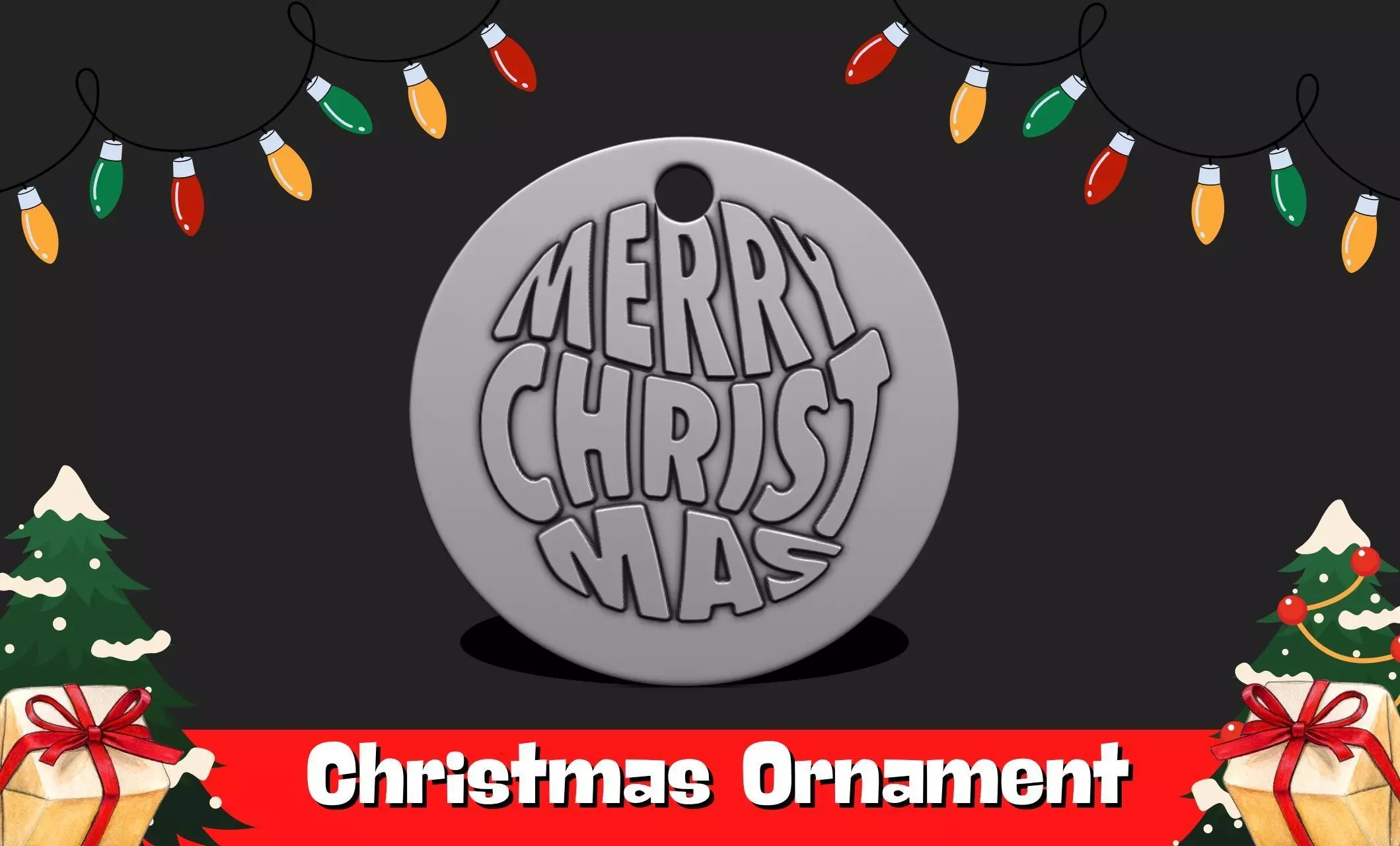 Christmas Ornament - Pendant -  Christmas Tree  - Decor - 03 3D print model_0