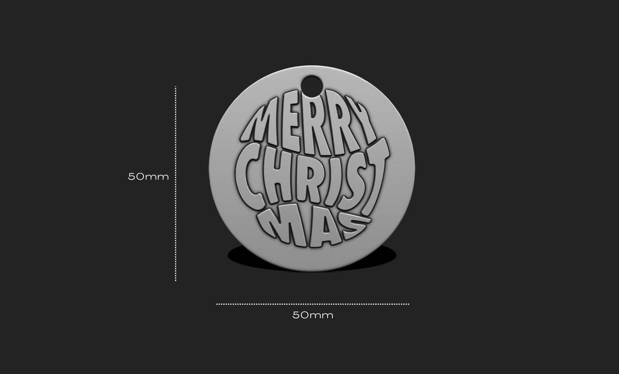 Christmas Ornament - Pendant -  Christmas Tree  - Decor - 03 3D print model_1