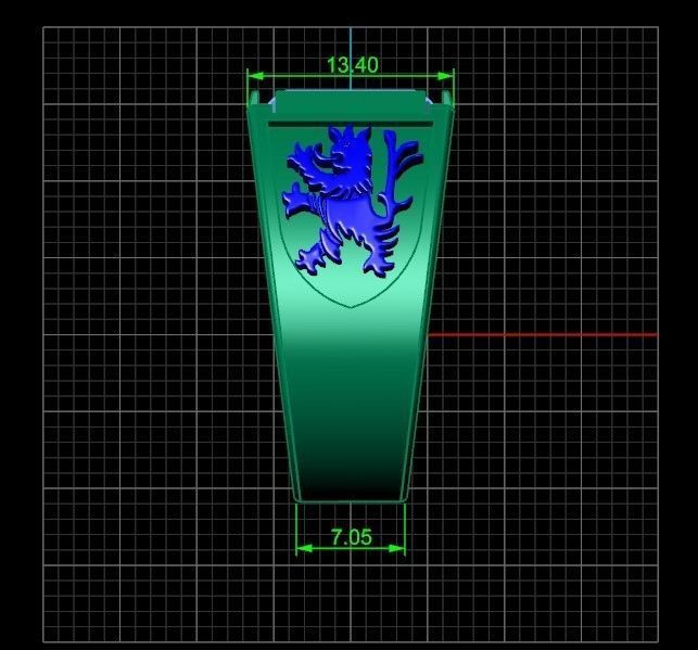  man ring Rasta Lion of Judea 771 3D print model_29