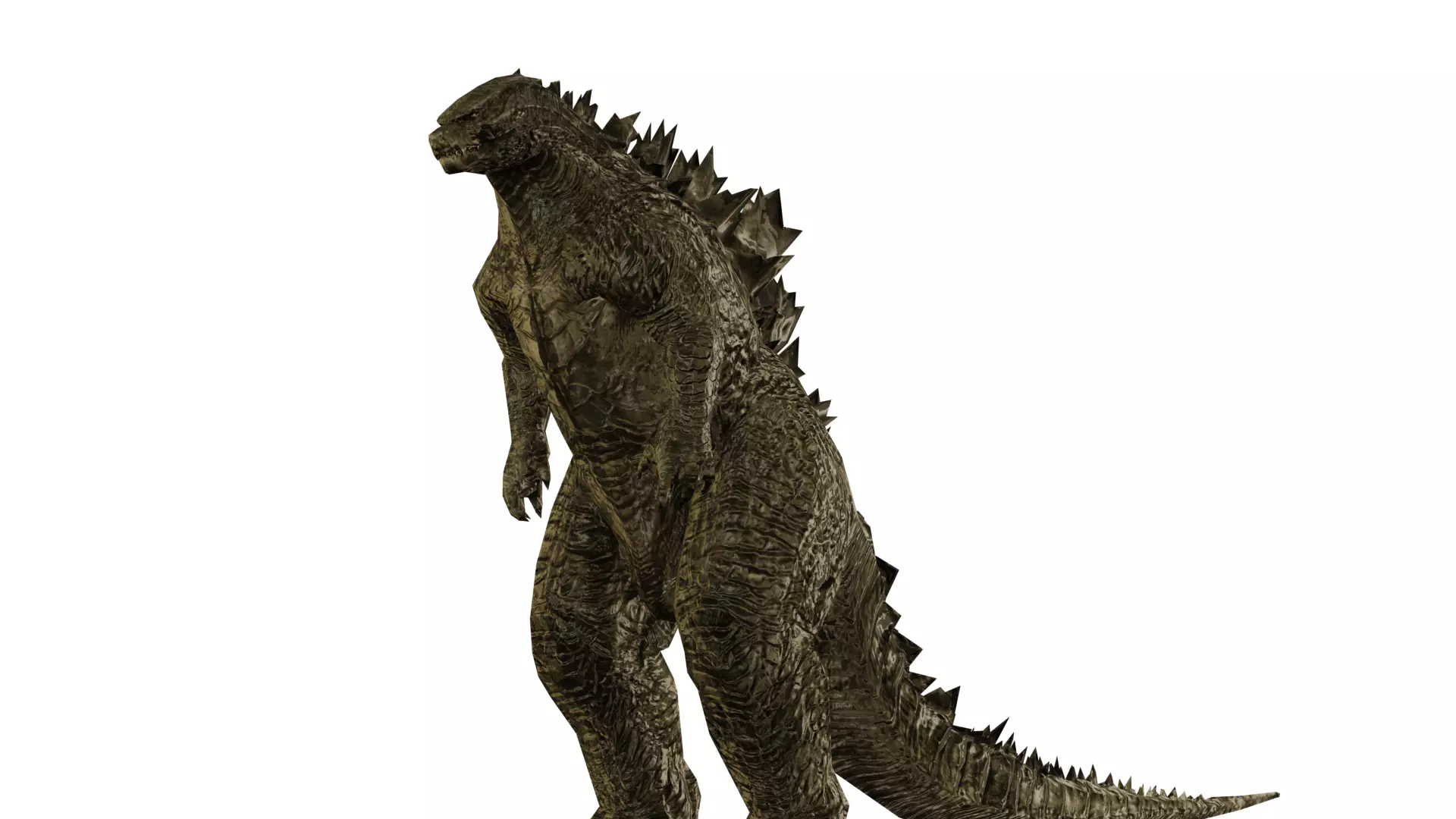 Godzilla 2019 2014 Model Free low-poly 3D model_0