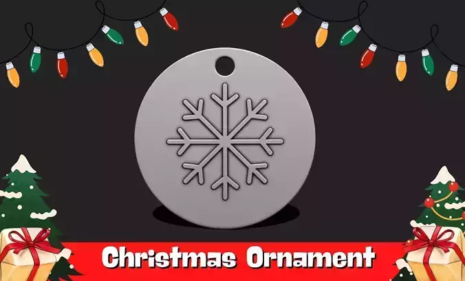 Christmas Ornament - Pendant -  Christmas Tree  - Decor - 04 3D print model