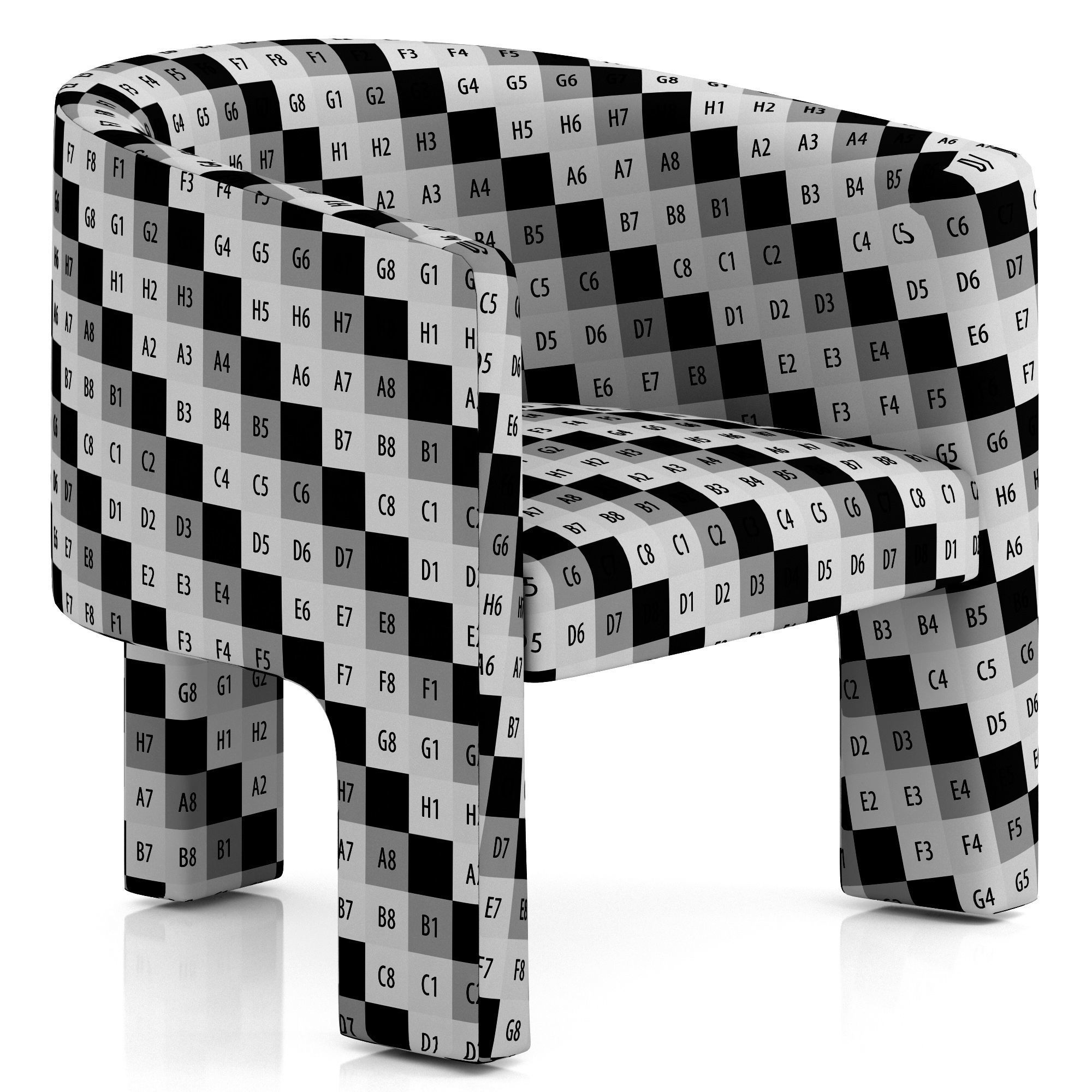Restoration Hardware Ines Chair 3D model_7