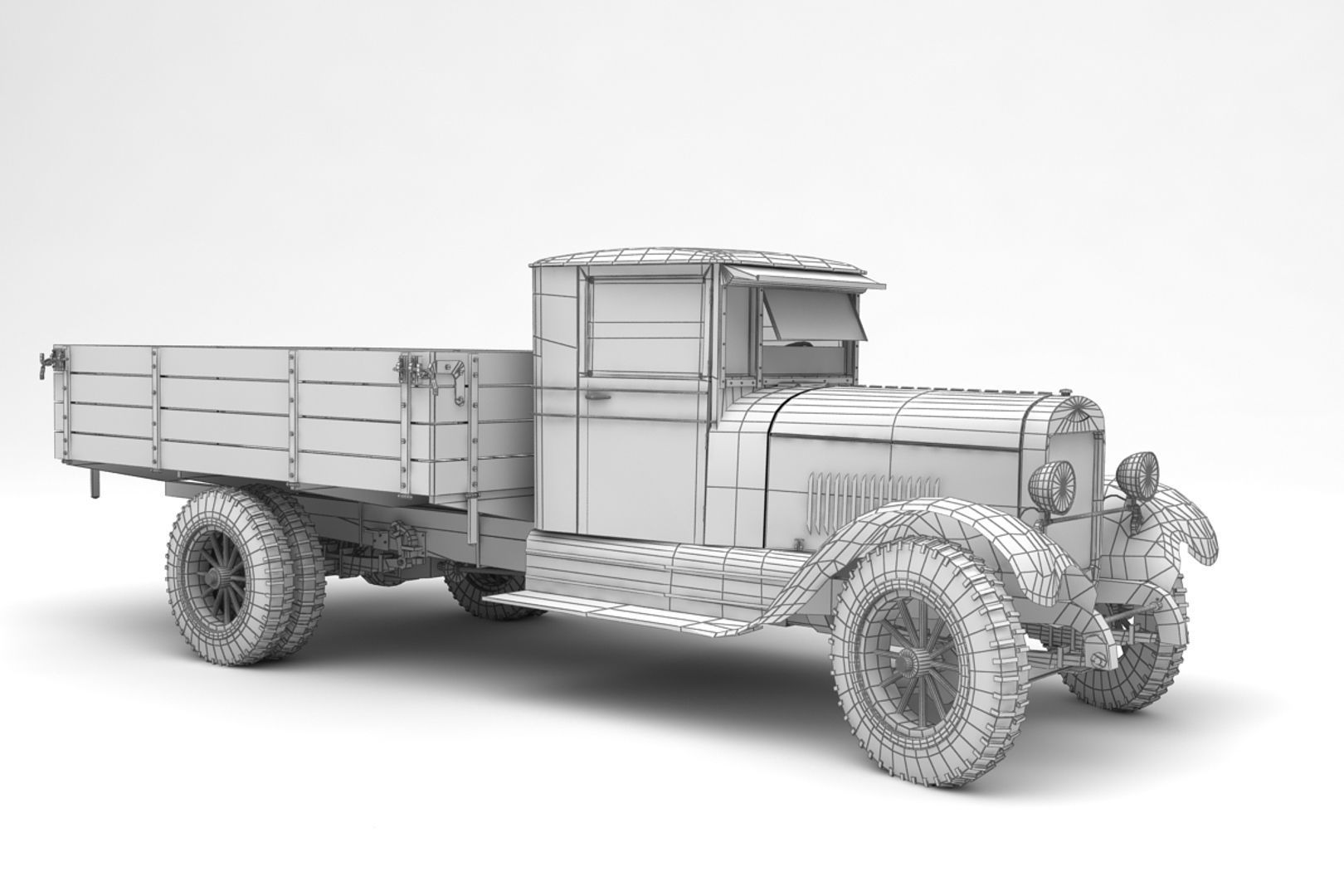 Old Truck 3D model_6