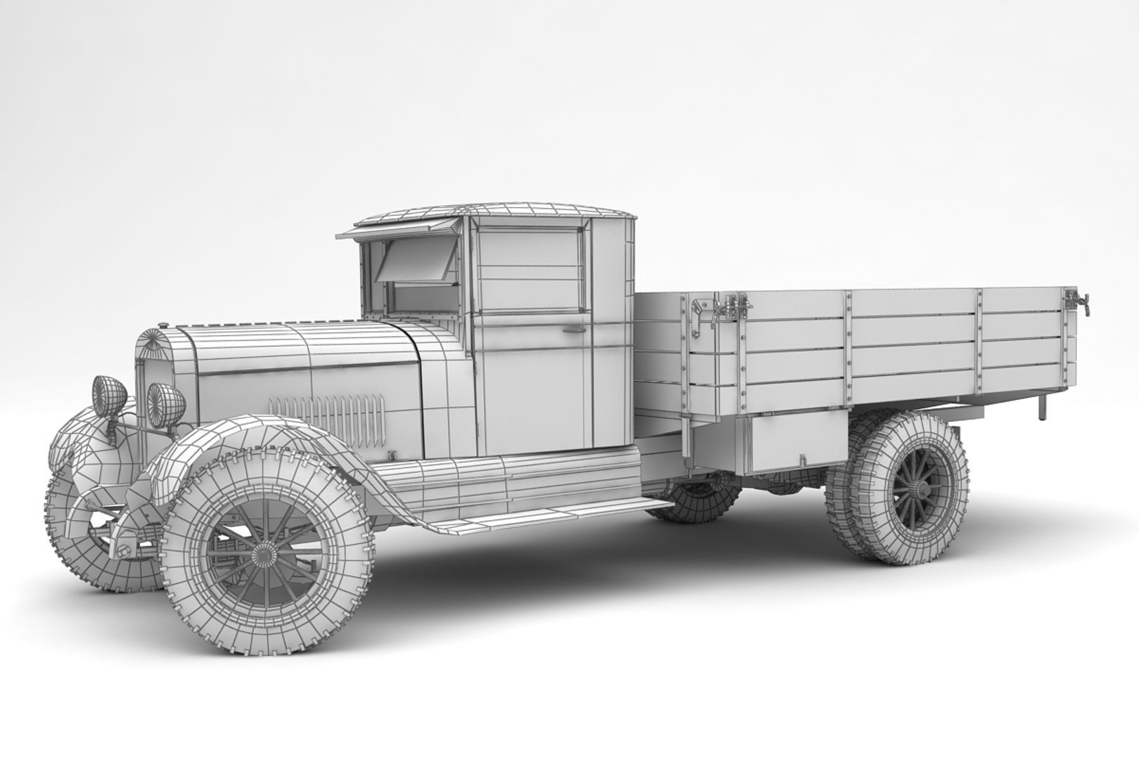 Old Truck 3D model_7