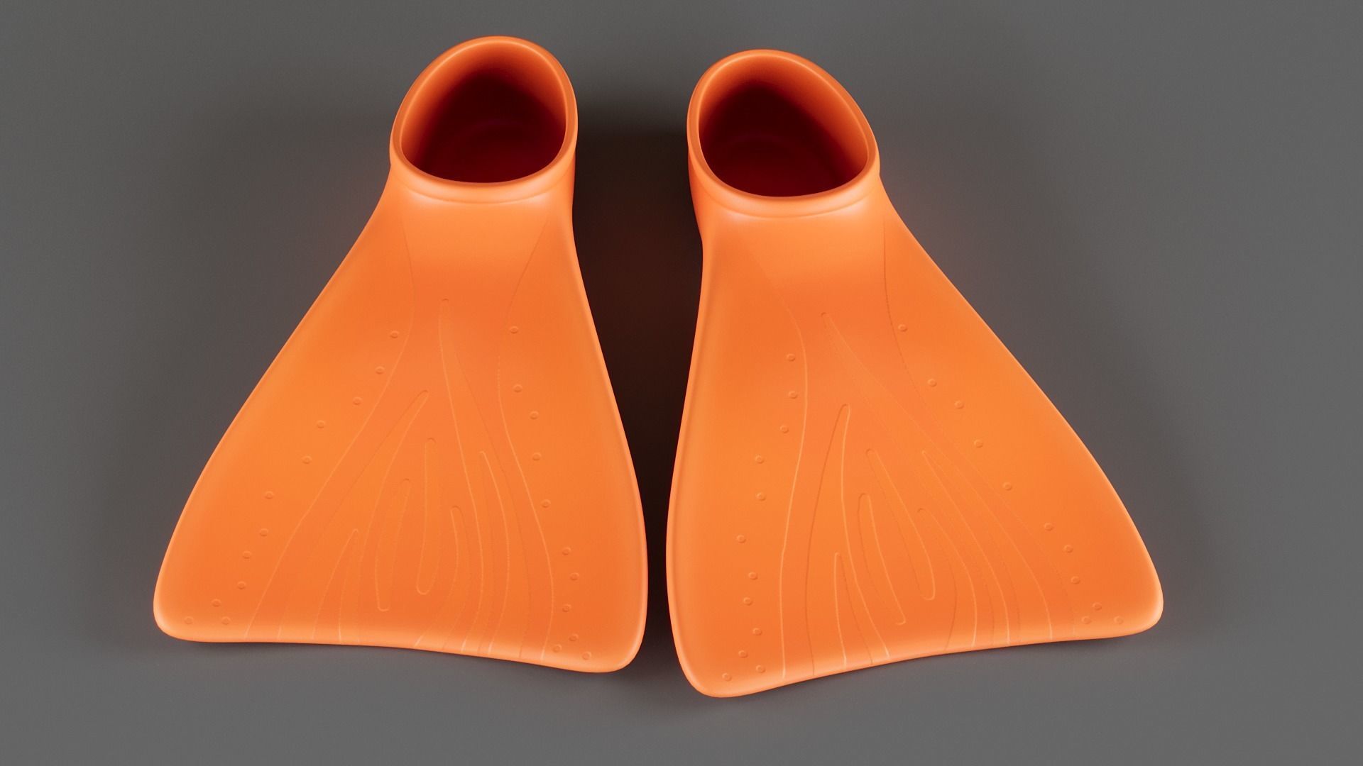 Swim Fins PBR 3D model_1