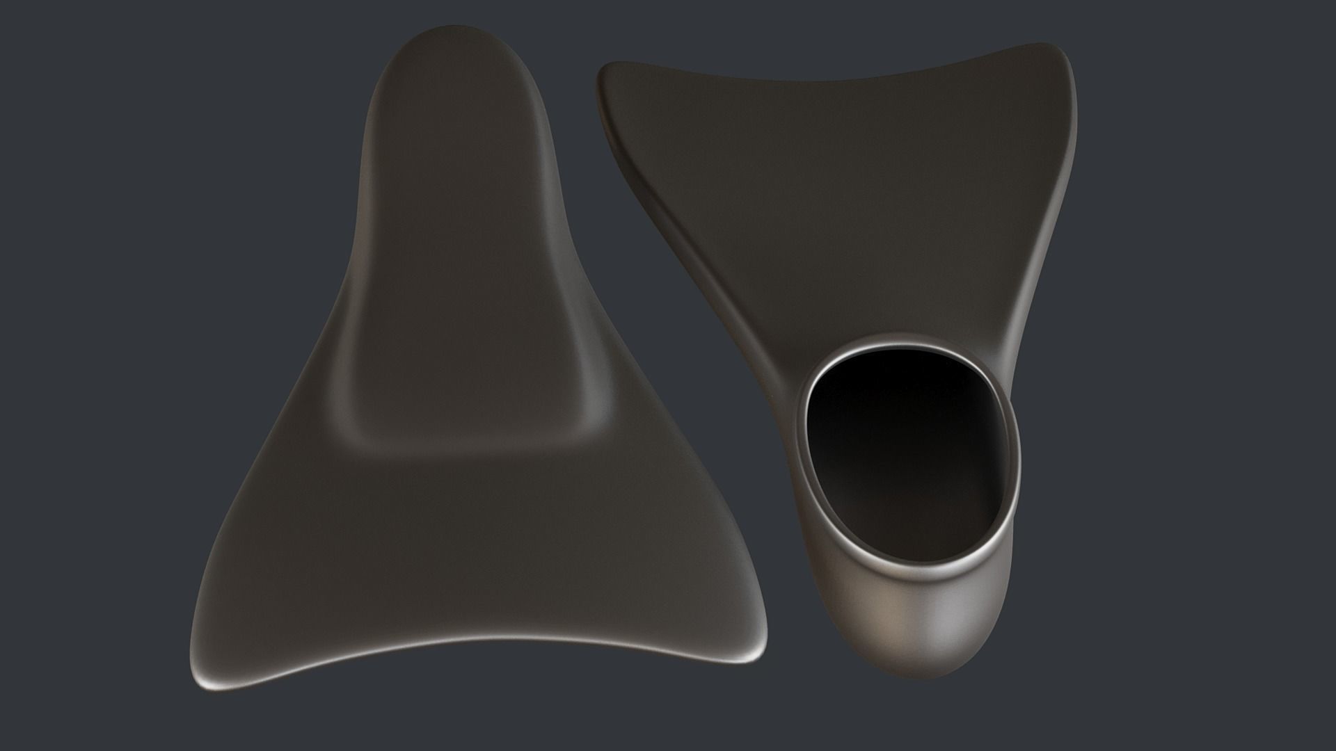 Swim Fins PBR 3D model_16