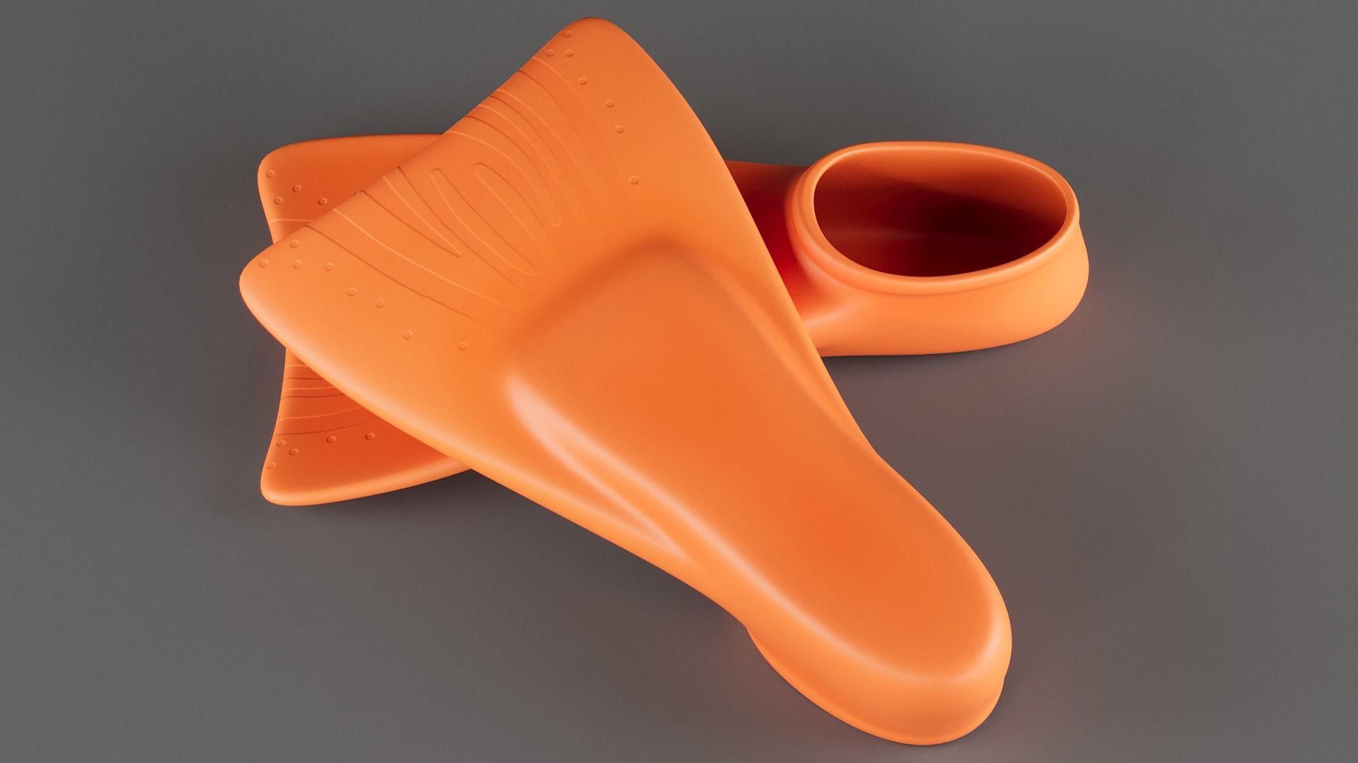 Swim Fins PBR 3D model_10